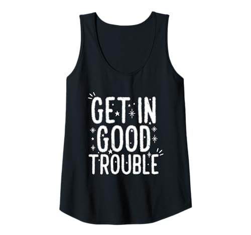 Damen In Schwierigkeiten geraten Gute Schwierigkeiten Notwendige Probleme John-Lewis Tank Top Damen In Schwierigkeiten geraten Gute Schwierigkeiten Notwendige Probleme John-Lewis Tank Top von Get in Good NecessaryTrouble Apparel