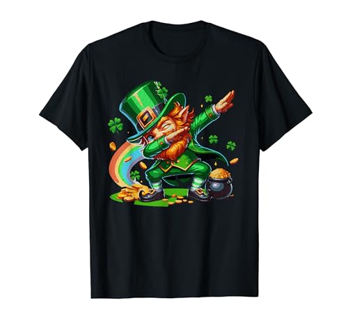 St Patricks Day Dabbing Kobold Jungen Mädchen Männer Dab Dance T-Shirt St Patricks Day Dabbing Kobold Jungen Mädchen Männer Dab Dance T-Shirt von Get your lucky dab on with this St. Patrick's Day