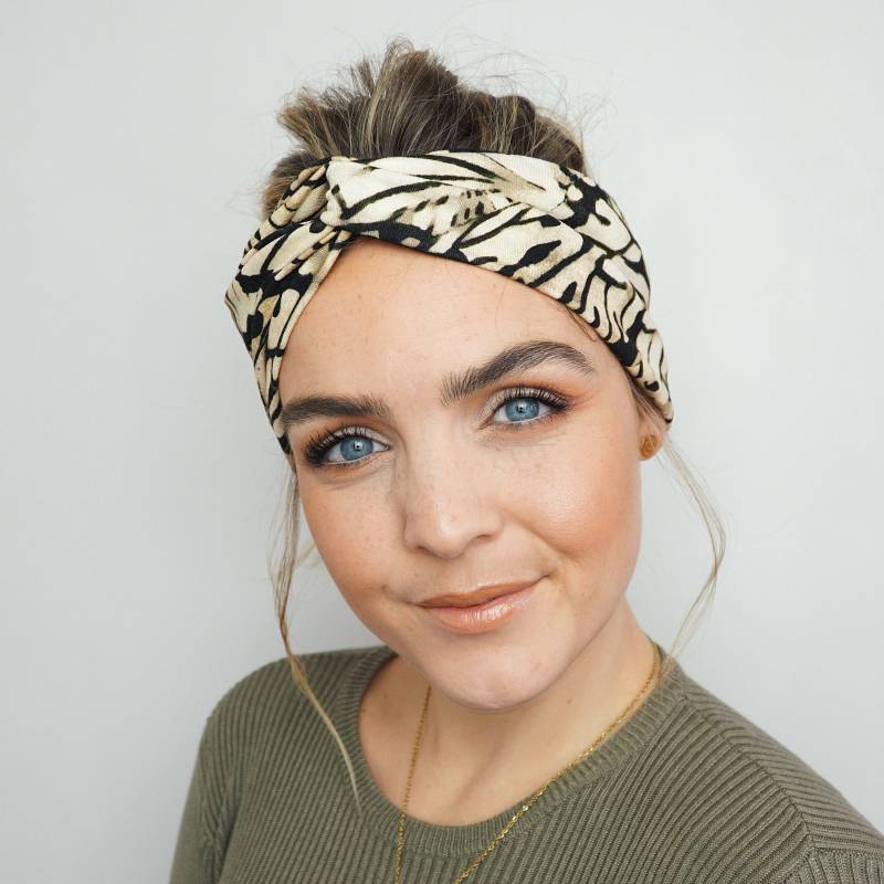 Haarband Stirnband Animalprint Mit Knoten, Haaraccessoire Boho Trend, Stirnbänder Für Moderne Haare, Gegen Bad Hair Days von GetFabulous