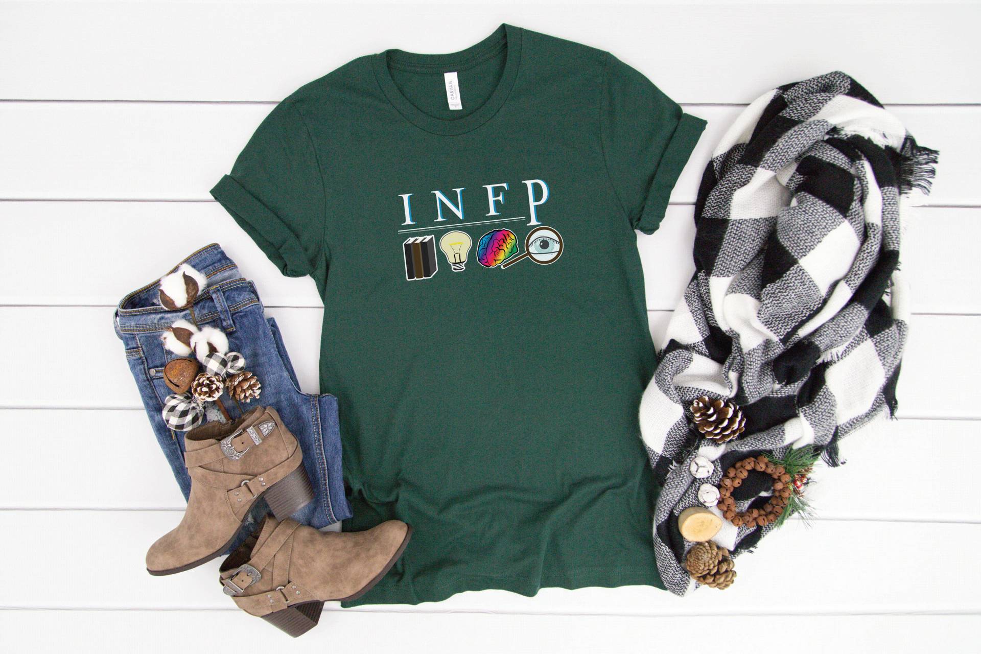 Infp Persönlichkeit Shirt - Typ Myers Briggs Introvertierte Kunst Geschenk Unisex/Herren Druck Größe S, M, L, Xl, 2X von GetHopped