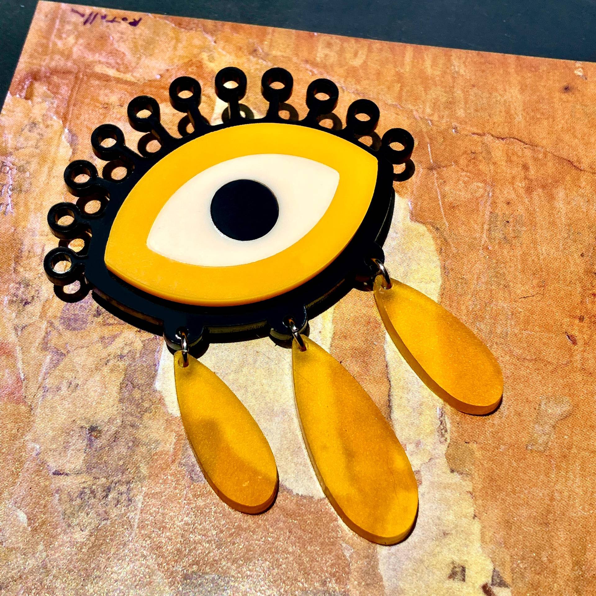 Auge Brosche Acryl // Schutz Böser Blick Accessoire Statement Piece Spirituell Energie Drittes Einzigartiges Geschenk Auge Brosche Acryl // Schutz Böser Blick Accessoire Statement Piece Spirituell Energie Drittes Einzigartiges Geschenk von GetMadeinLA
