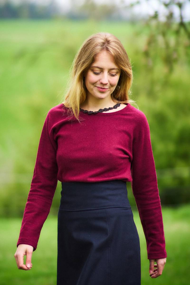 Pullover Aus Schurwolle Für Damen, Wollpullover, Rundhalspullover von GetNaturalNaturmode