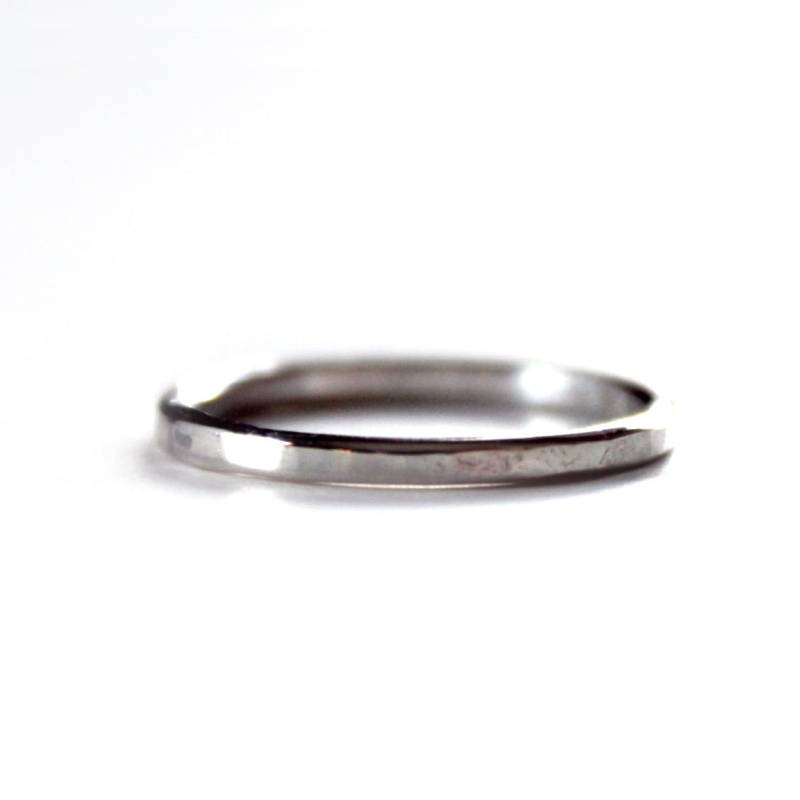 Ring - Dünner Gehämmerter Sterling Silber Silberring Schlichter Unisex Ehering Aus von GetNoticed