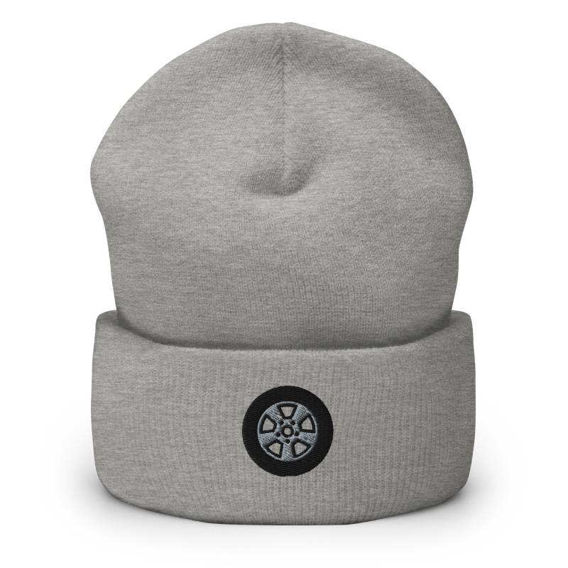 Autoreifen Bestickte Mütze, Handgefertigte Manschette Stricken Unisex Slouchy Erwachsene Wintermütze Mütze Geschenk von GetStitch