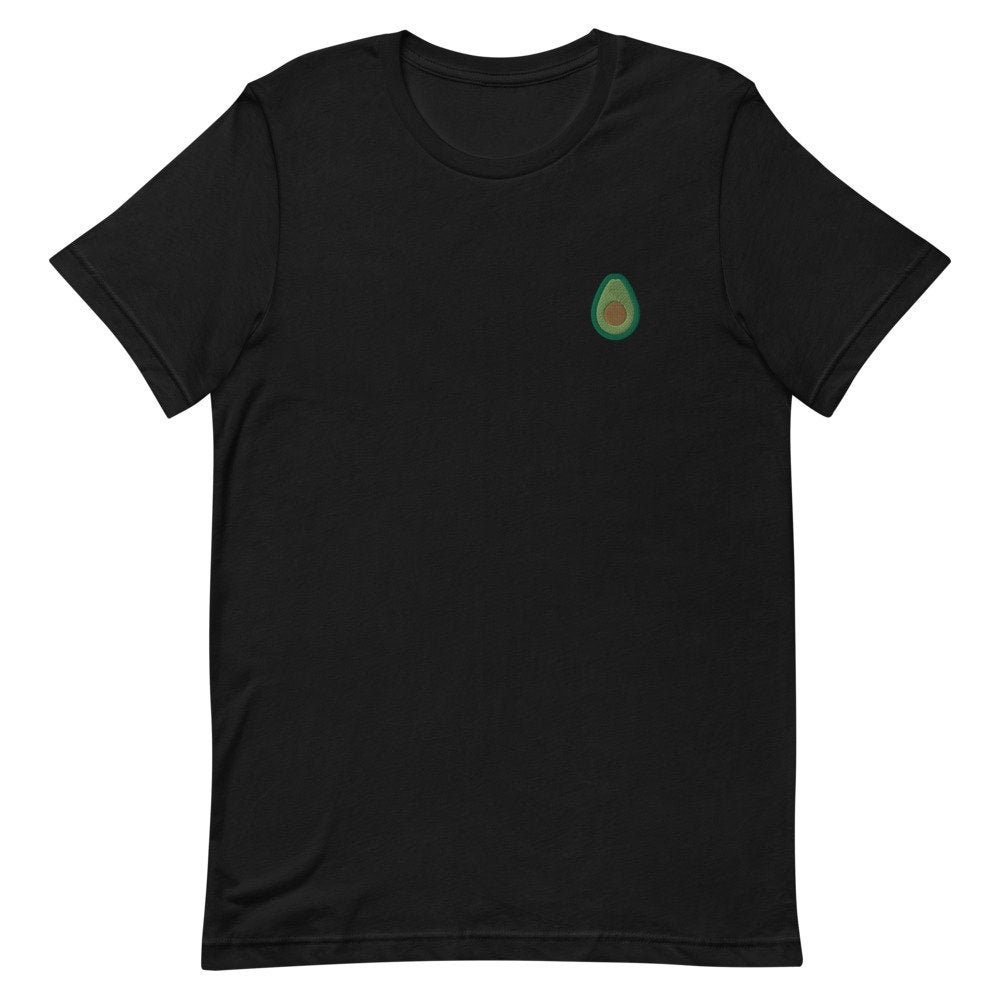 Avocado Besticktes Unisex T-Shirt Geschenk Für Freund, Freundin, Kurzarm-Shirt - Mehrere Farben von GetStitch