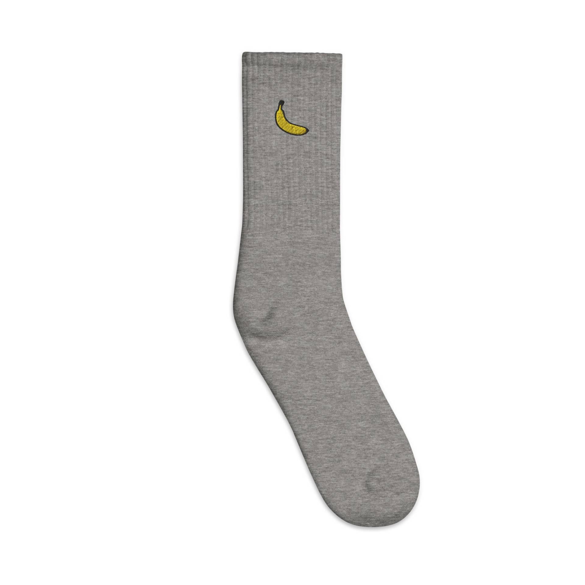 Banane Bestickte Socken, Premium Lange Socken Geschenk - Mehrere Farben von GetStitch