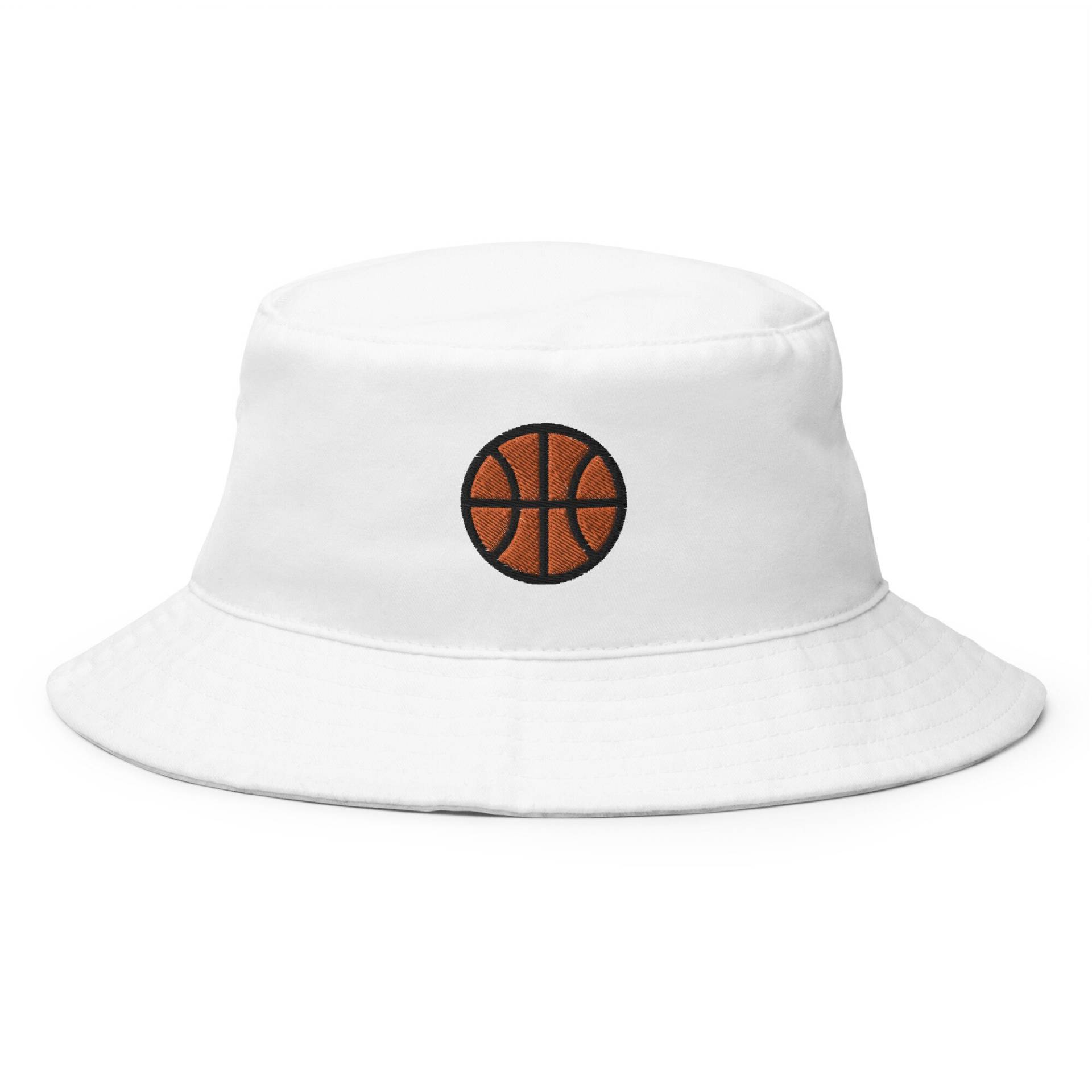 Basketball Bucket Hat, Bestickter Beutelhut, Handgemachter Unisex Erwachsener Sonnenhut, Sommerhut Geschenk - Mehrere Farben von GetStitch