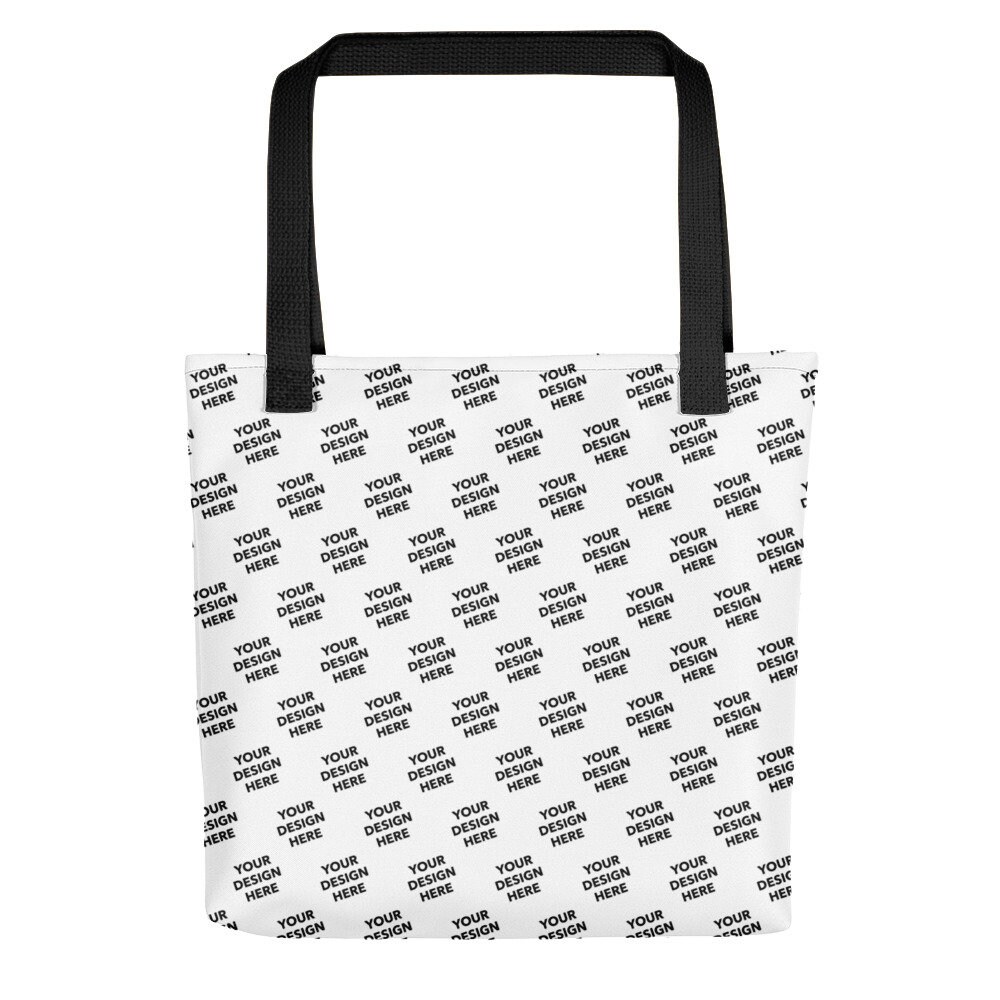 Benutzerdefinierte Einkaufstasche, Angepasst All Over Print Ihr Bild Oder Logo Personalisierte Werbetasche, Custom Design Tote von GetStitch