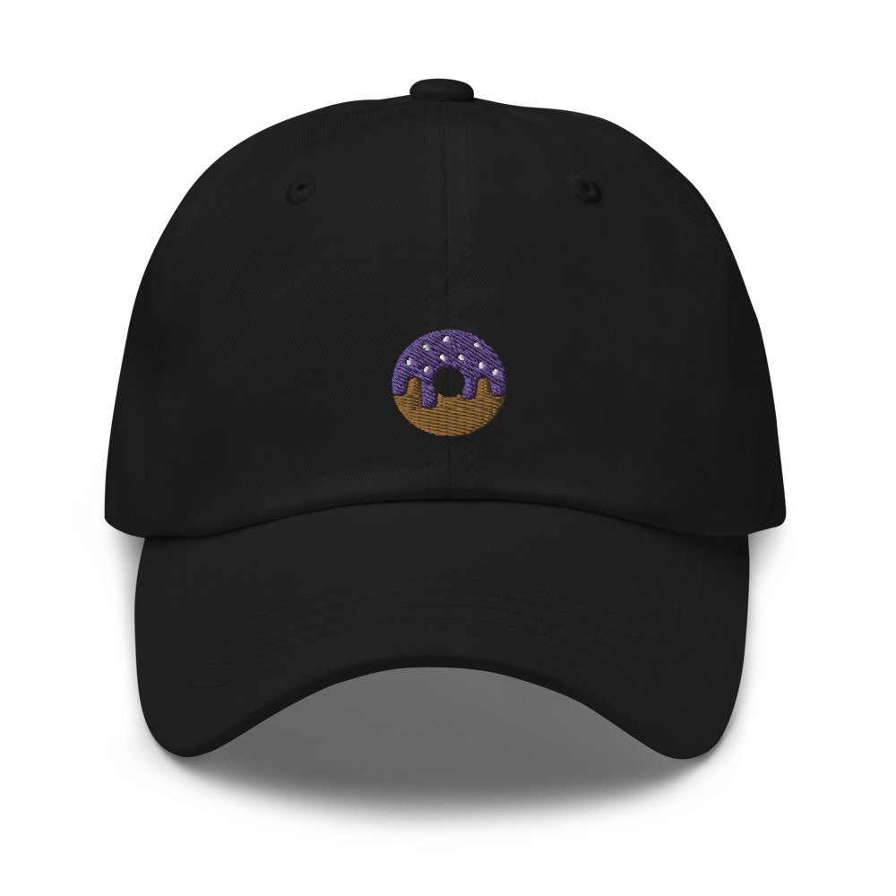 Besprühter Donut Bestickter Dad Hut, Unisex Cap, Verstellbare Baseballmütze Geschenk Für Ihn von GetStitch