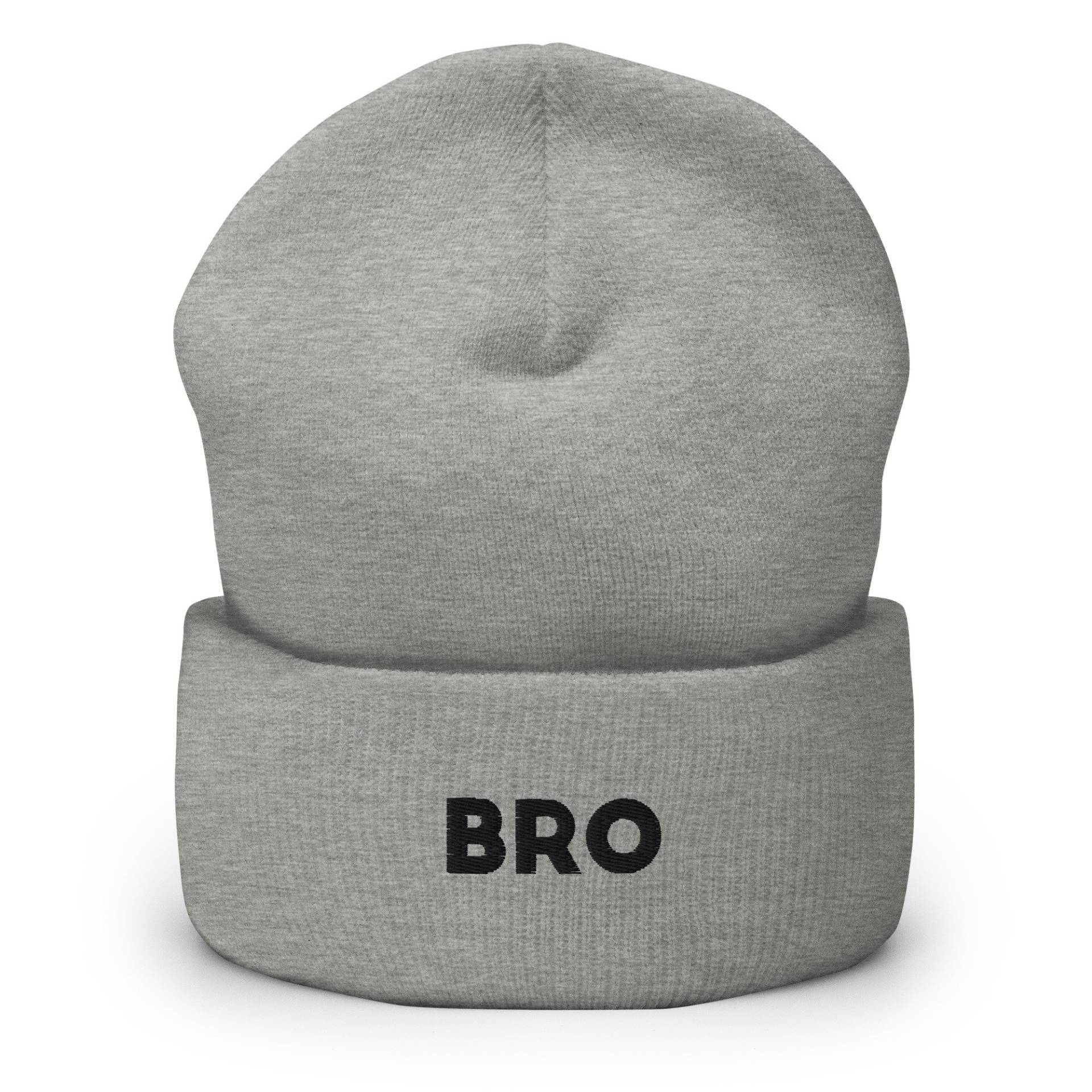 Bro Bestickte Mütze, Handgefertigte Manschette Stricken Unisex Slouchy Erwachsene Wintermütze Mütze Geschenk Bro Bestickte Mütze, Handgefertigte Manschette Stricken Unisex Slouchy Erwachsene Wintermütze Mütze Geschenk von GetStitch