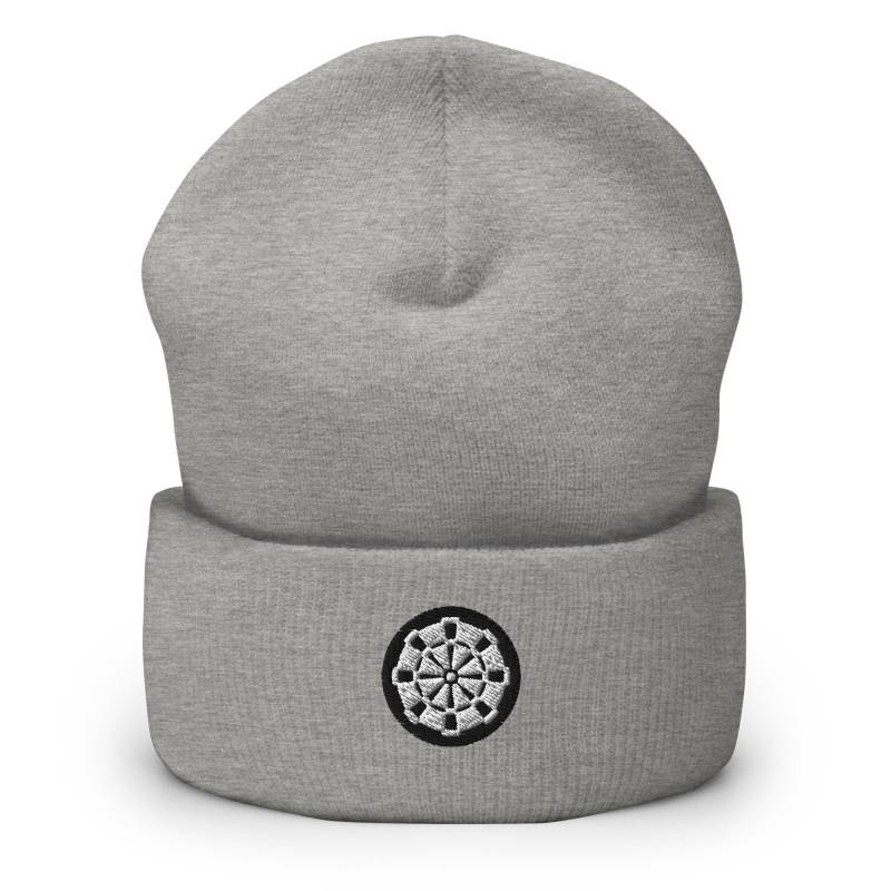 Bullseye Pub Dart Board Bestickte Mütze, Handmade Cuffed Knit Unisex Slouchy Erwachsene Winter Mütze Geschenk von GetStitch