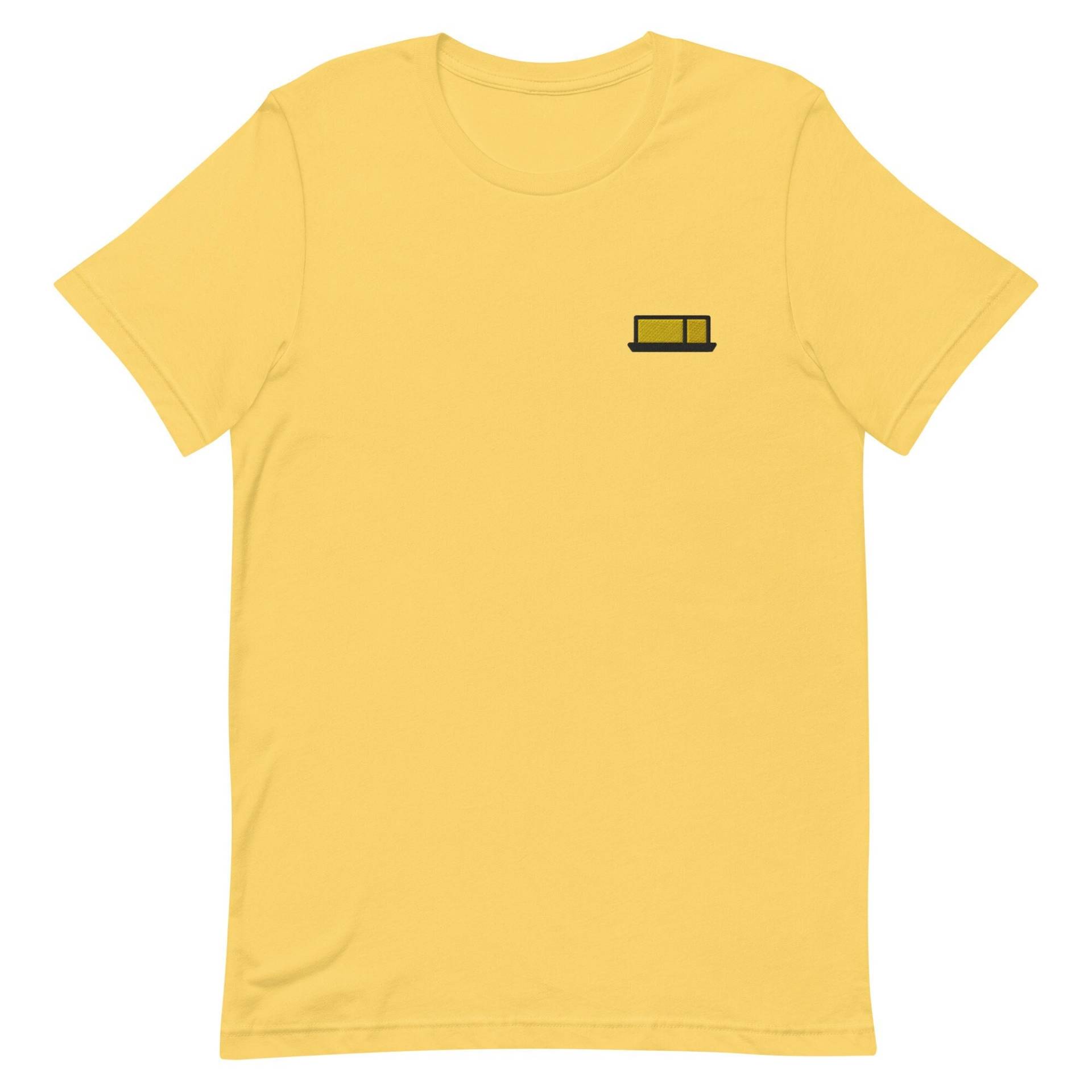 Butter Unisex T-Shirt, Besticktes T-Shirt Geschenk Für Freund, Freundin, Kurzarm-Shirt - Mehrere Farben von GetStitch