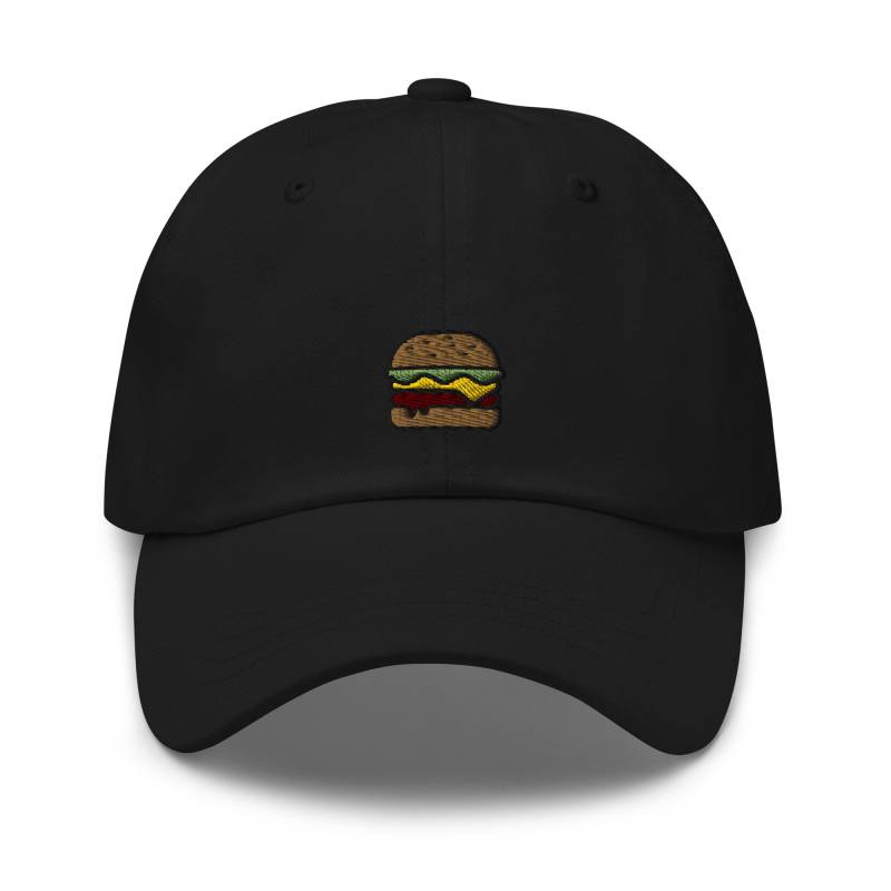 Cheeseburger Emoji Symbol Gestickte Handgemachte Verstellbare Dad Hat von GetStitch