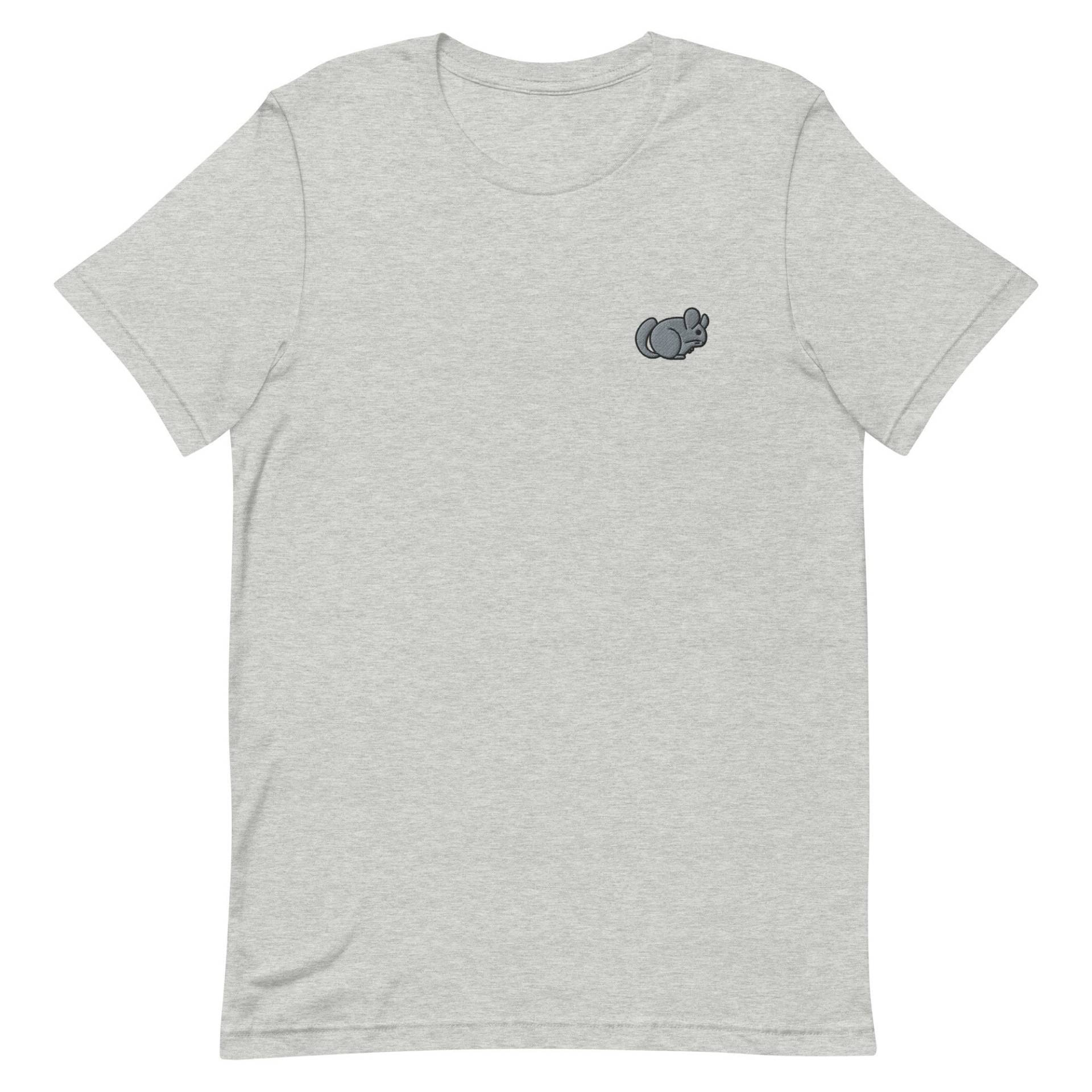Chinchilla Unisex T-Shirt, Besticktes T-Shirt Geschenk Für Freund, Freundin, Kurzarm-Shirt - Mehrere Farben von GetStitch