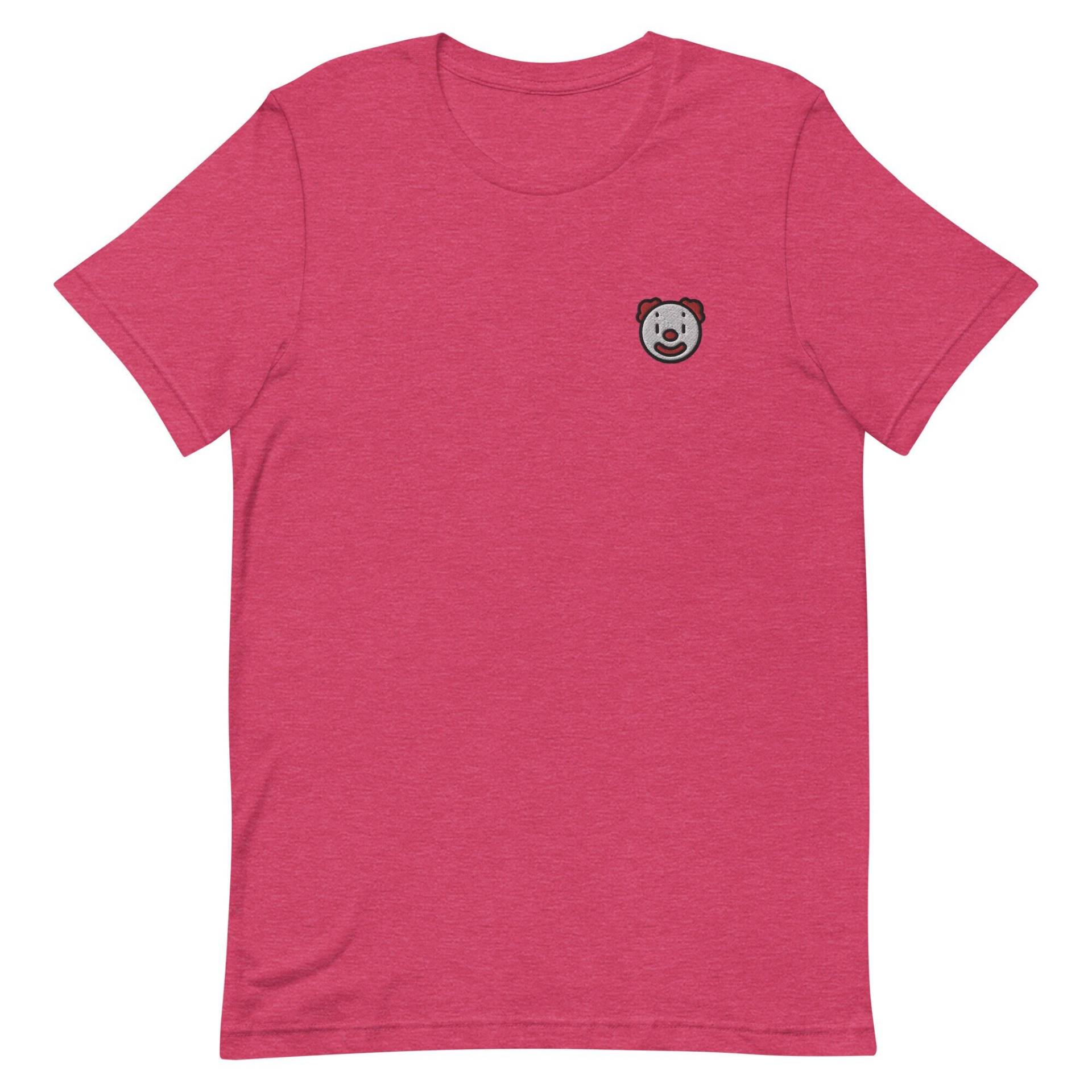 Clown Unisex T-Shirt, Gesticktes T-Shirt Geschenk Für Freund, Freundin, Kurzarm-Shirt - Mehrere Farben von GetStitch