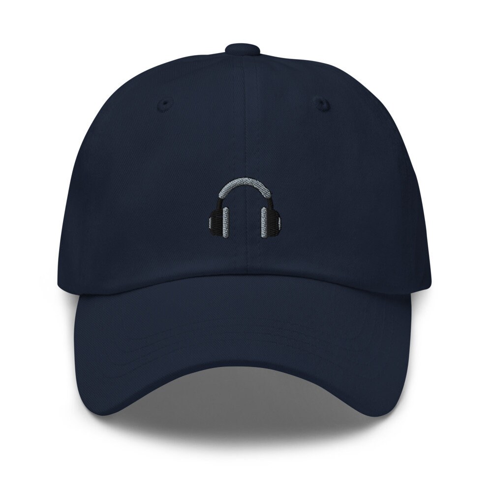 Dj Over-Ear Kopfhörer Bestickt Dad Hut, Bestickter Unisex Cap, Verstellbare Baseballmütze Geschenk Für Ihn von GetStitch