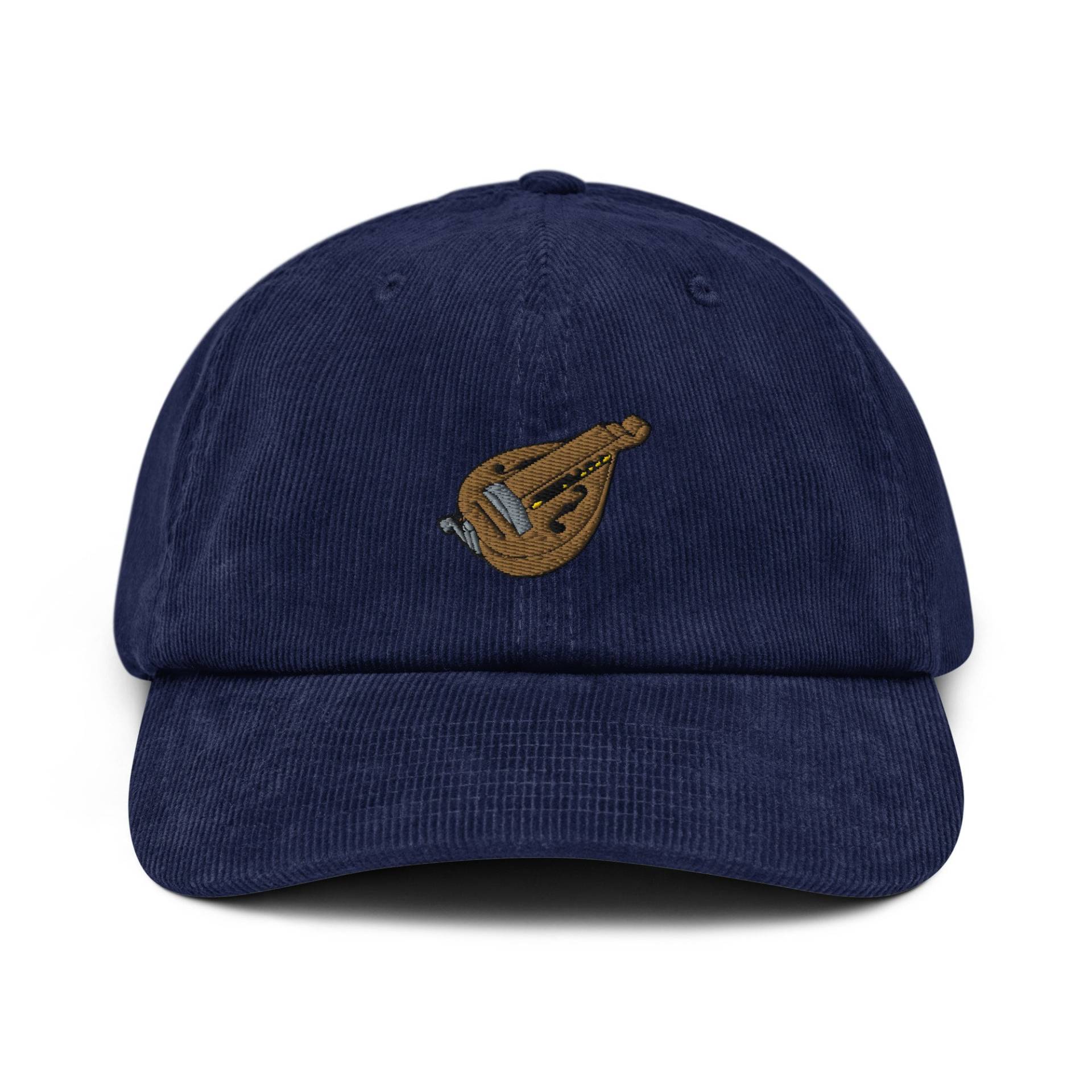 Drehleier Cord Hut, Handgemachte Bestickte Dad Cap - Mehrere Farben von GetStitch