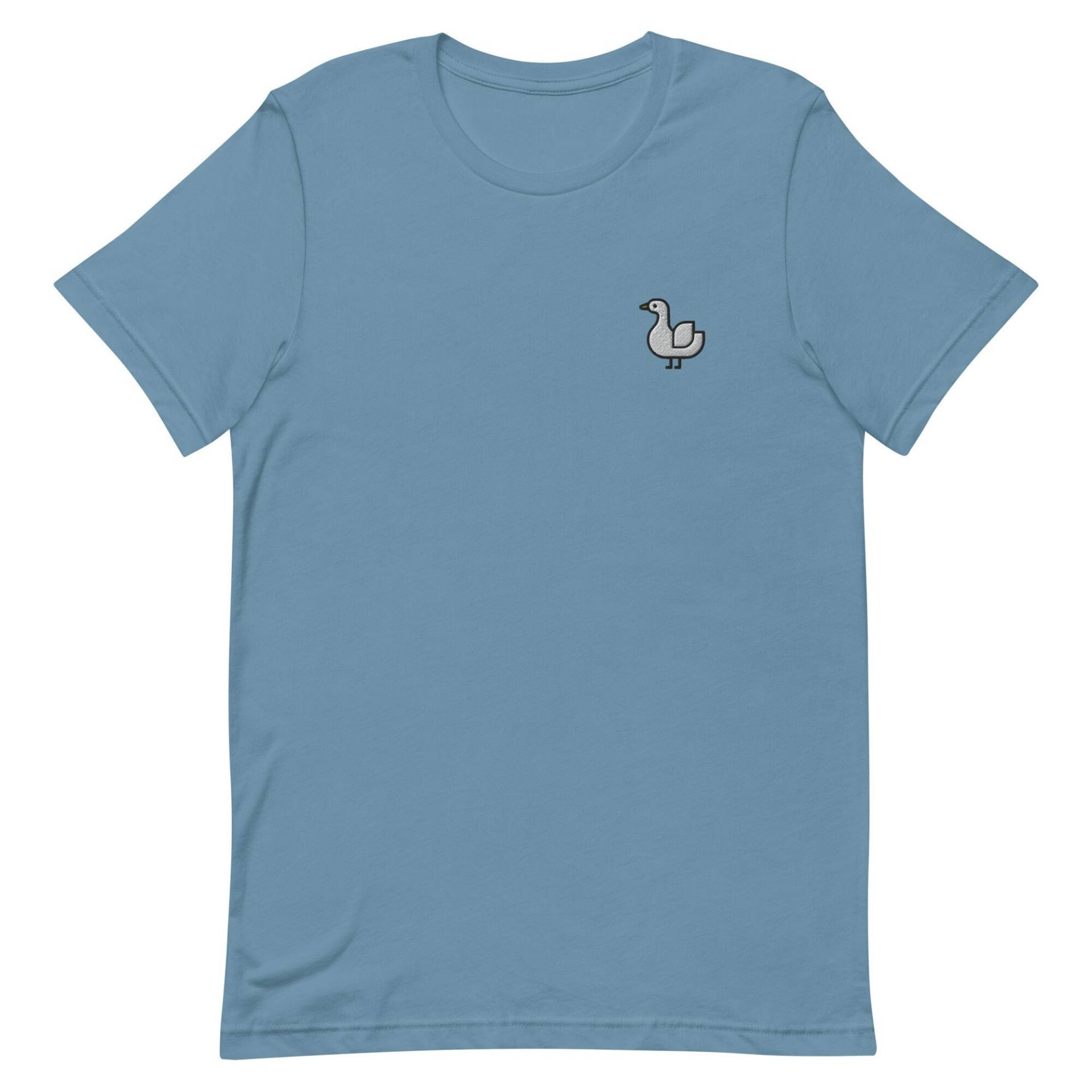 Ente Unisex T-Shirt, Gesticktes T-Shirt Geschenk Für Freund, Freundin, Kurzarm-Shirt - Mehrere Farben von GetStitch