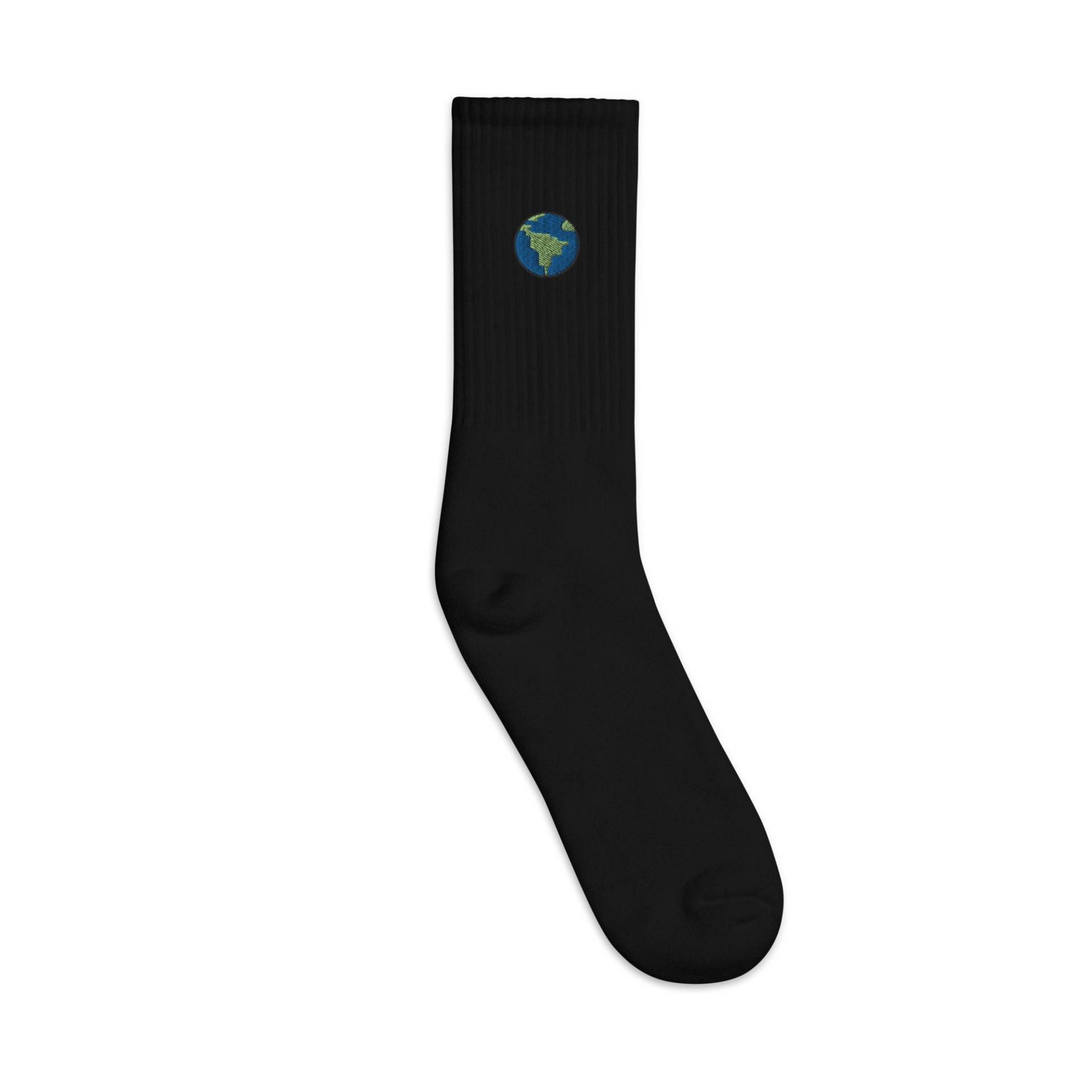 Erdbestickte Socken, Premium Bestickte Lange Socken Geschenk - Mehrere Farben von GetStitch