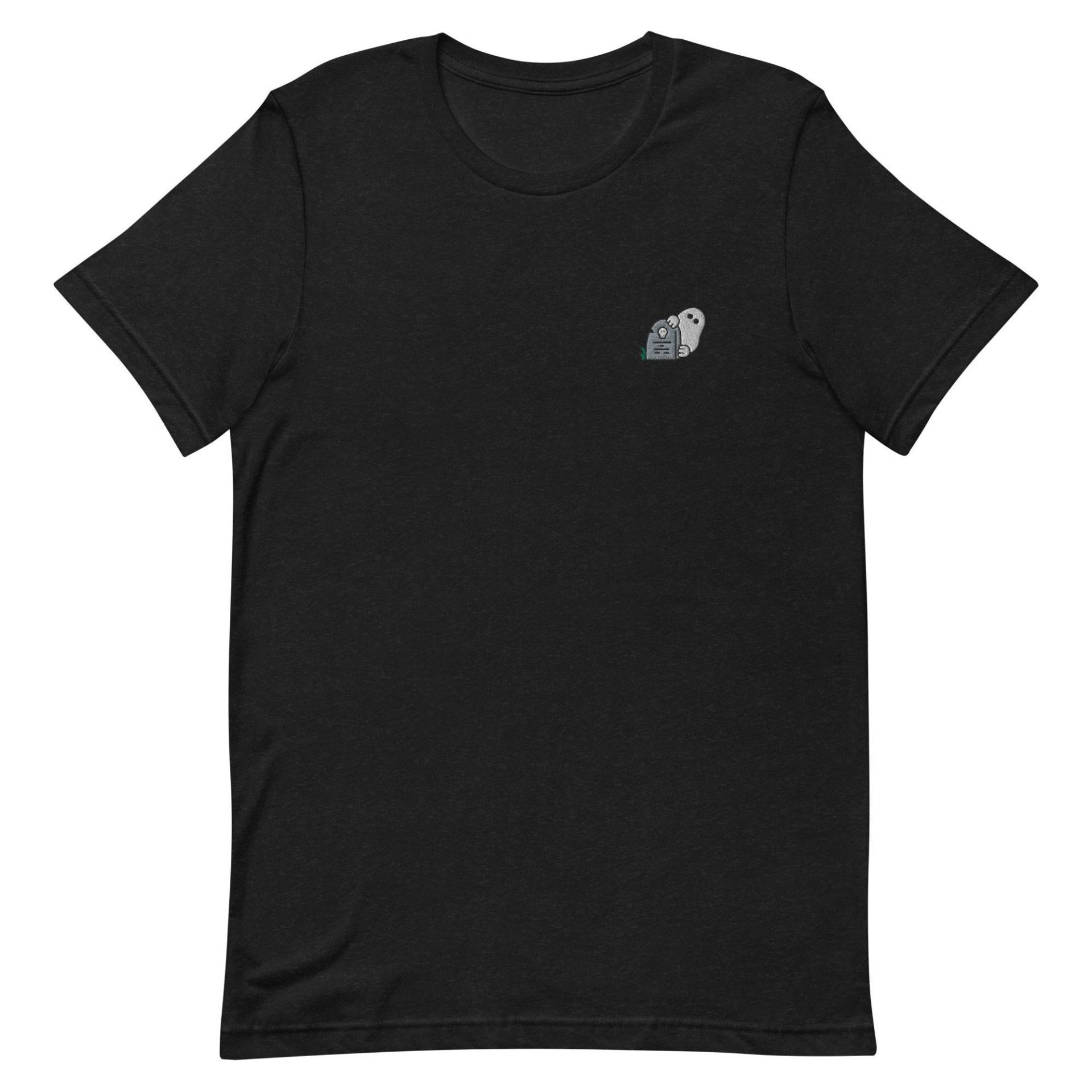 Friedhof Ghost Unisex T-Shirt, Besticktes T-Shirt Geschenk Für Freund, Herren Kurzarmshirt - Mehrere Farben von GetStitch