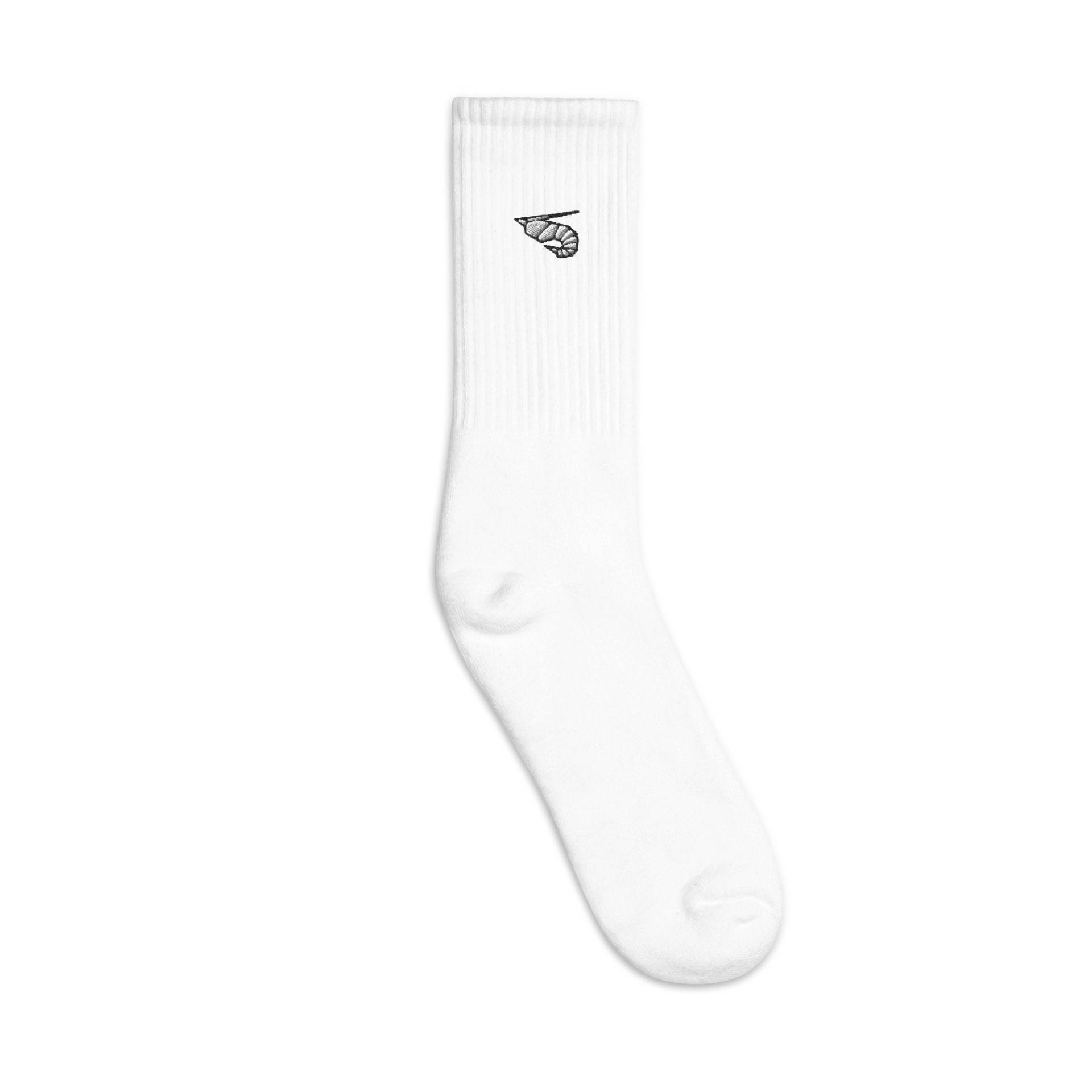 Garnelen Bestickte Socken, Premium Lange Socken Geschenk - Mehrere Farben von GetStitch