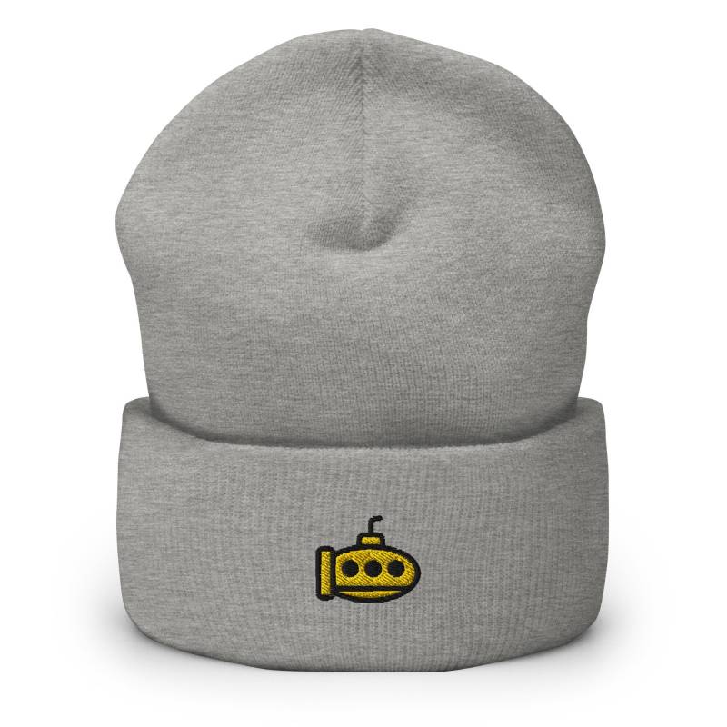 U-Boot Bestickt Beanie, Handmade Cuffed Knit Unisex Slouchy Erwachsene Winter Mütze Cap von GetStitch