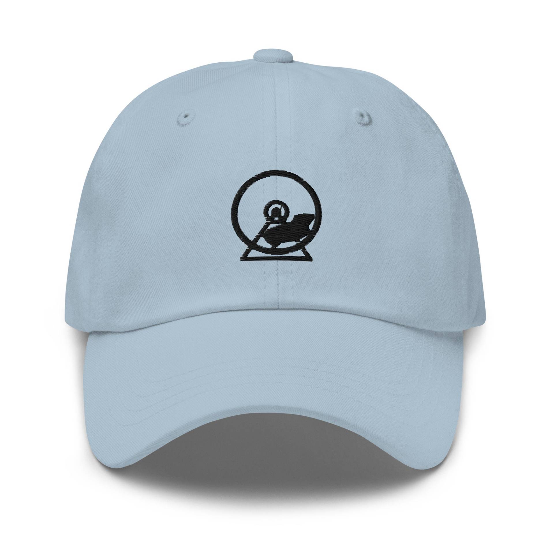 Hamster Rad Bestickt Dad Hut, Bestickter Unisex Cap, Verstellbare Baseballmütze Geschenk Für Ihn von GetStitch