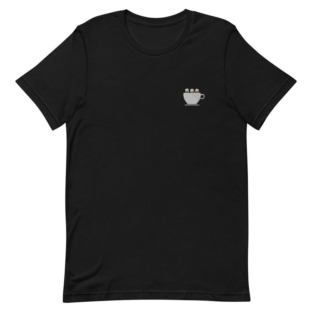 Hot Coco Besticktes Unisex T-Shirt Geschenk Für Freund, Freundin, Kurzarm-Shirt - Mehrere Farben von GetStitch