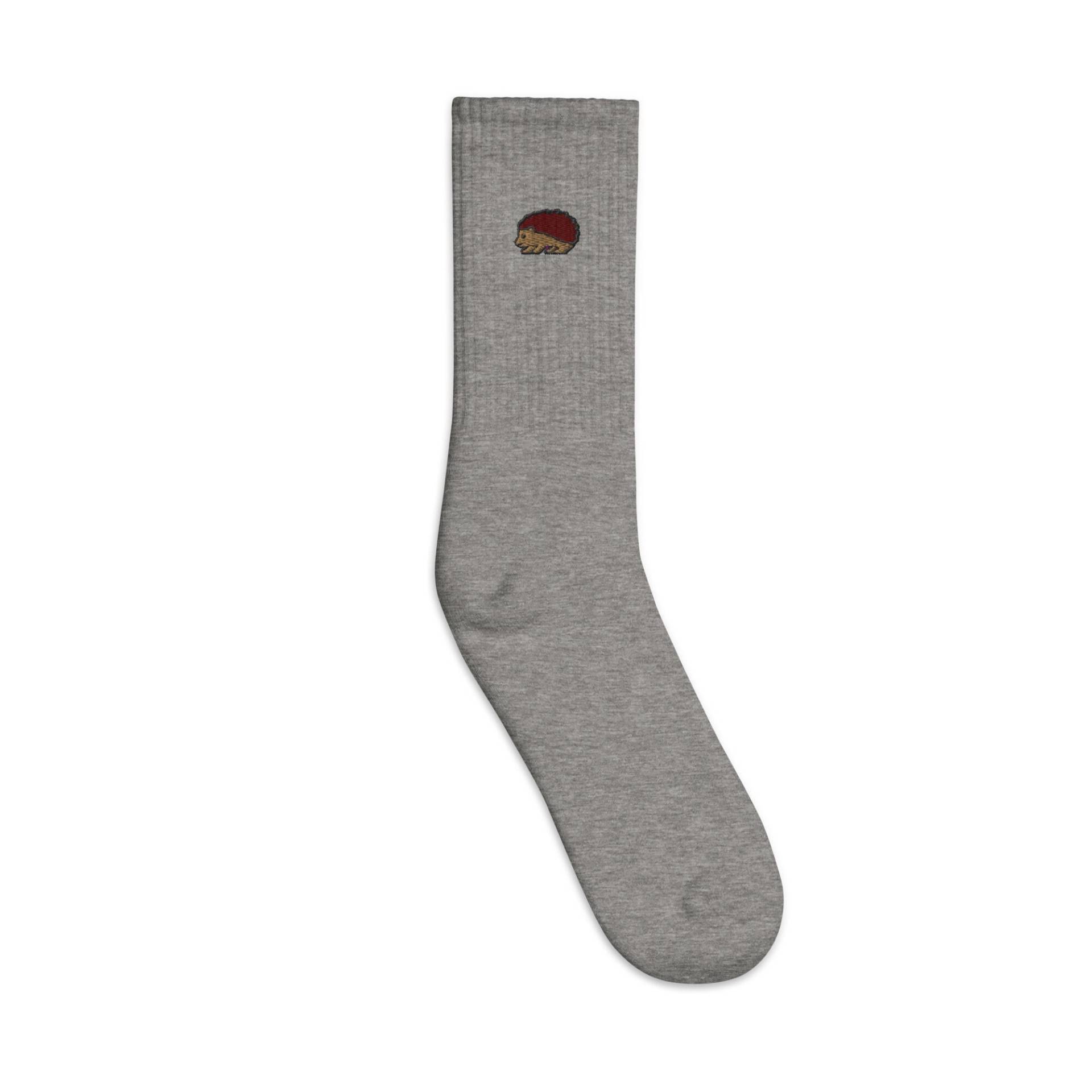 Igel Bestickte Socken, Premium Lange Socken Geschenk - Mehrere Farben von GetStitch