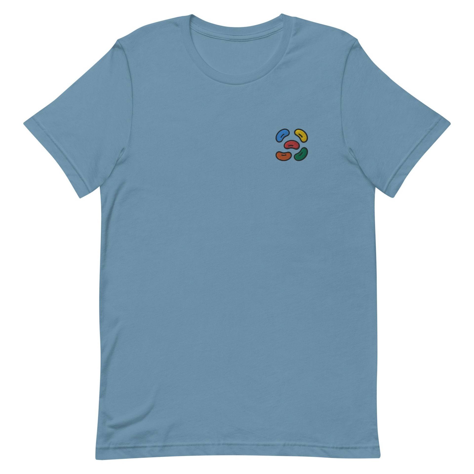 Jellybeans Unisex T-Shirt, Besticktes T-Shirt Geschenk Für Freund, Freundin, Kurzarm-Shirt - Mehrere Farben von GetStitch