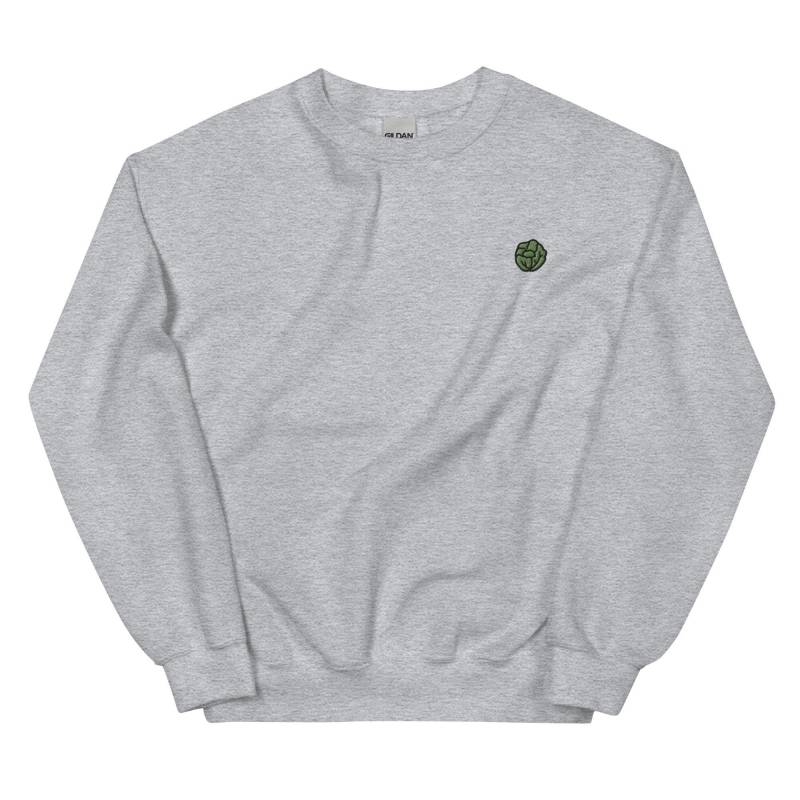 Salat Besticktes Sweatshirt Geschenk, Süßer Unisex Crewneck Pullover, Langarm Pullover - Mehrere Farben von GetStitch