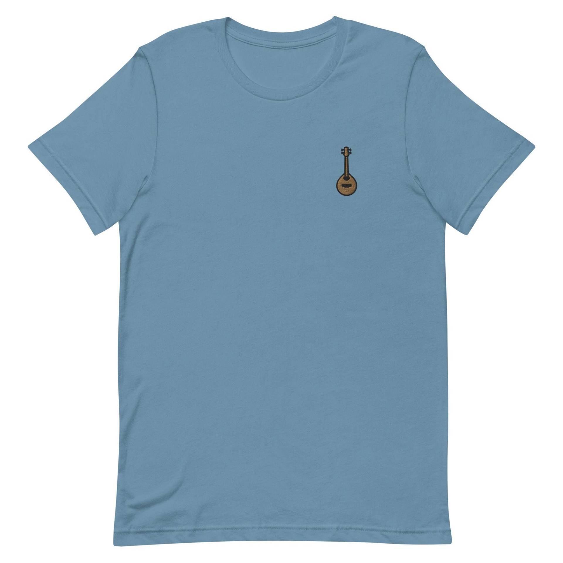 Mandoline Unisex T-Shirt, Besticktes T-Shirt Geschenk Für Freund, Freundin, Kurzarm Shirt - Mehrere Farben von GetStitch