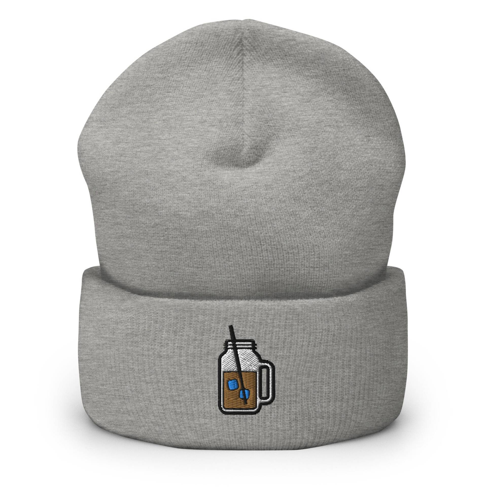 Mason Jar Drink Bestickte Mütze, Handmade Cuffed Knit Unisex Slouchy Erwachsene Wintermütze Mütze Cap Geschenk Mason Jar Drink Bestickte Mütze, Handmade Cuffed Knit Unisex Slouchy Erwachsene Wintermütze Mütze Cap Geschenk von GetStitch