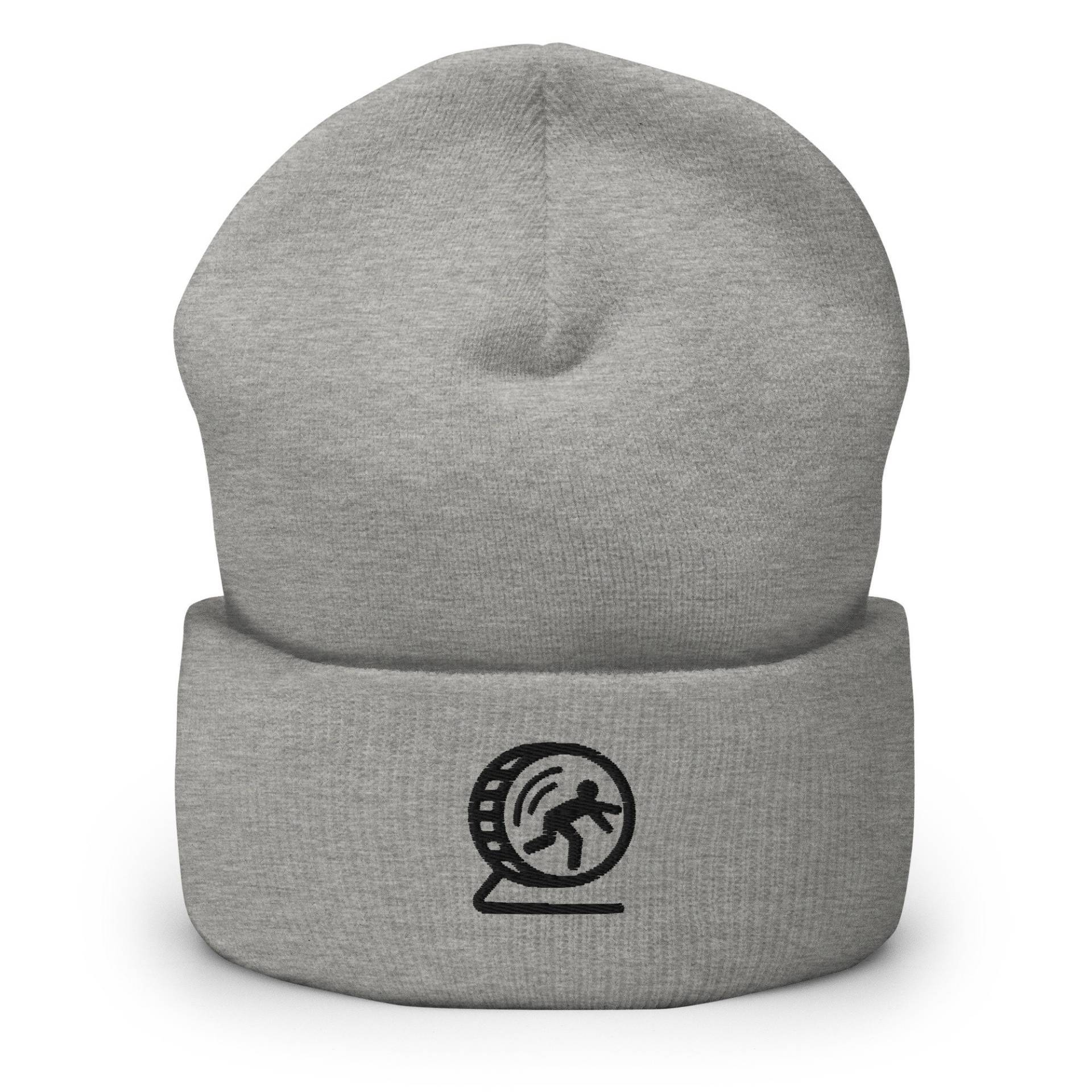 Menschlicher Hamster Rad Bestickte Beanie, Handgemachte Manschetten Strick Unisex Slouchy Erwachsene Winter Hut Mütze Geschenk Menschlicher Hamster Rad Bestickte Beanie, Handgemachte Manschetten Strick Unisex Slouchy Erwachsene Winter Hut Mütze Geschenk von GetStitch
