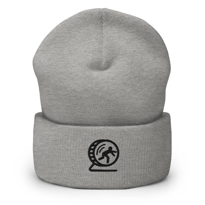 Hamster Rad Gestickt Beanie, Handgemachte Cuffed Knit Unisex Slouchy Erwachsene Winter Hut Mütze Geschenk von GetStitch