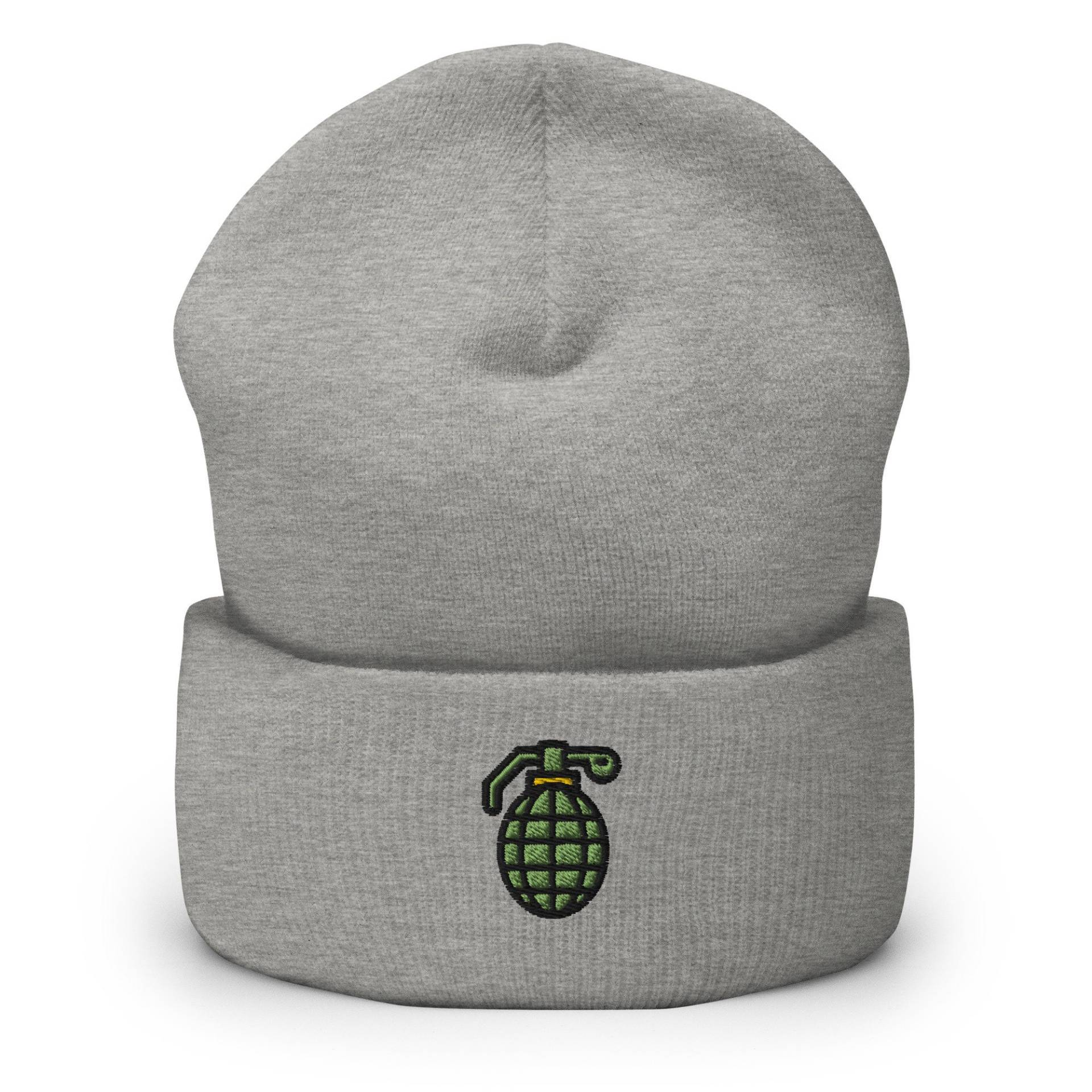 Handgranate Gestickte Beanie Mk2, Handgefertigte Cuffed Knit Unisex Slouchy Erwachsene Winter Hut Mütze Cap Geschenk Handgranate Gestickte Beanie Mk2, Handgefertigte Cuffed Knit Unisex Slouchy Erwachsene Winter Hut Mütze Cap Geschenk von GetStitch