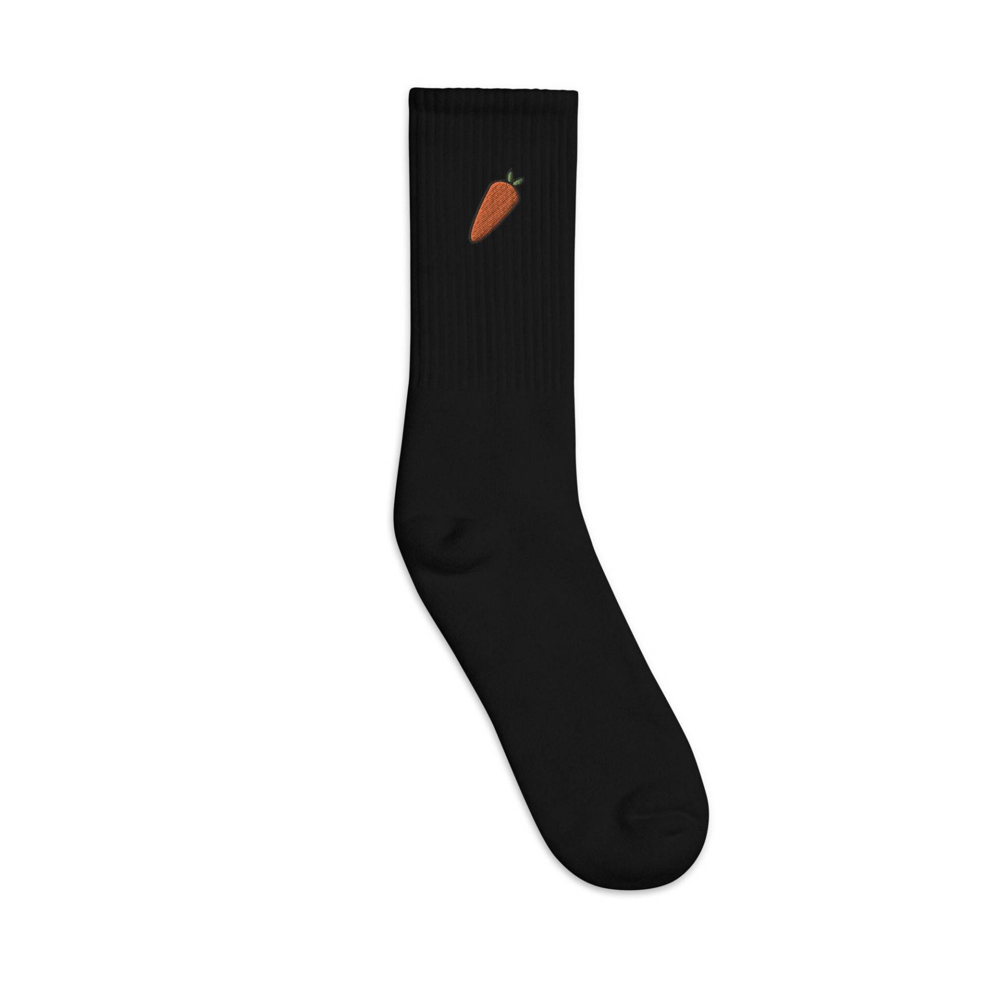 Möhren Bestickte Socken, Premium Lange Socken Geschenk - Mehrere Farben von GetStitch