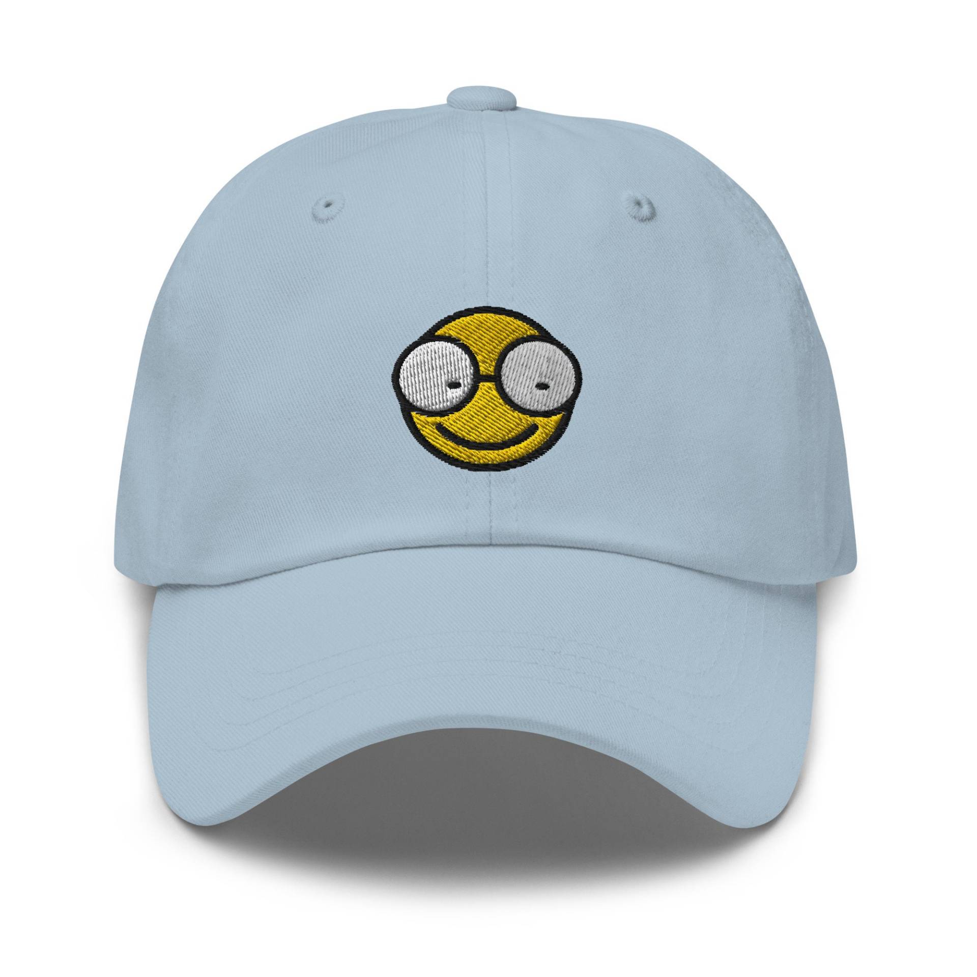 Nerd Emoji Bestickter Papa Hut, Unisex Mütze, Verstellbare Baseballmütze Geschenk Für Ihn von GetStitch