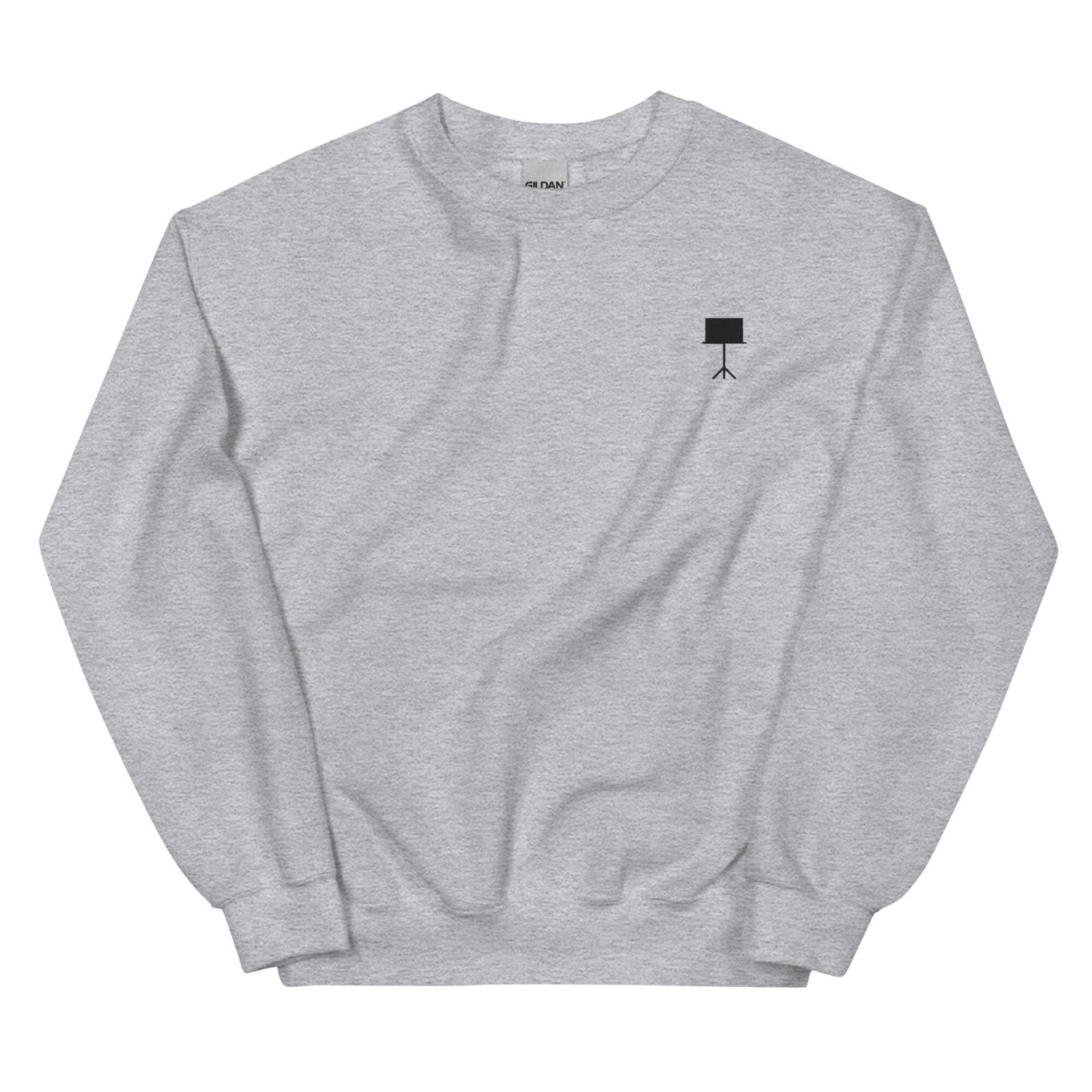 Notenständer Besticktes Sweatshirt Geschenk, Süßer Unisex Crewneck Pullover, Langarm Pullover - Mehrere Farben von GetStitch