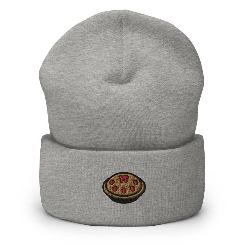 Pi Pie Bestickte Mütze, Handgefertigte Manschette Stricken Unisex Slouchy Erwachsene Winter Mütze Geschenk von GetStitch