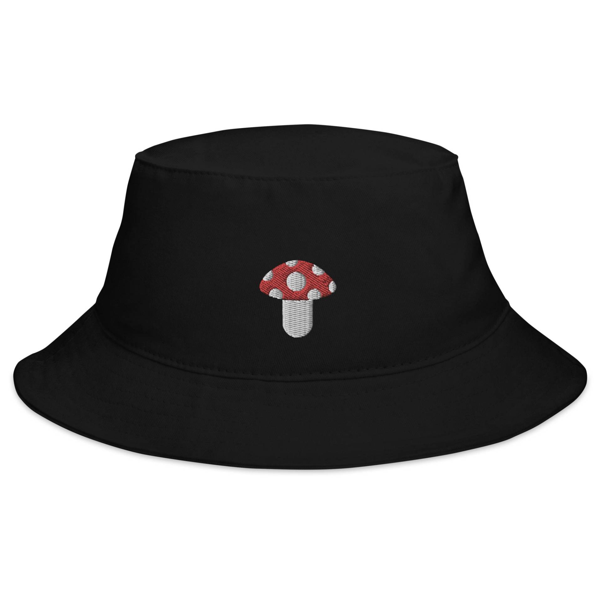 Pilz Emoji Symbol Bestickter Eimer Hut, Unisex Erwachsene Baumwolle Sonnenhut, Sommer Hut Geschenk Pilz Emoji Symbol Bestickter Eimer Hut, Unisex Erwachsene Baumwolle Sonnenhut, Sommer Hut Geschenk von GetStitch