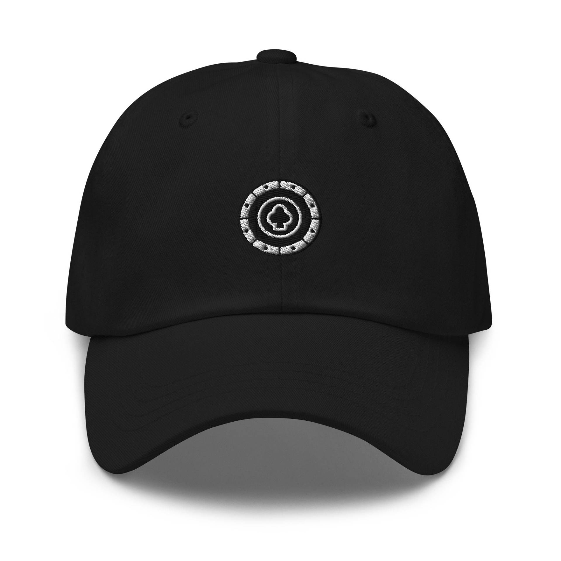 Poker Chip Bestickter Papa Hut, Unisex Mütze, Verstellbare Baseballmütze Geschenk Für Ihn von GetStitch