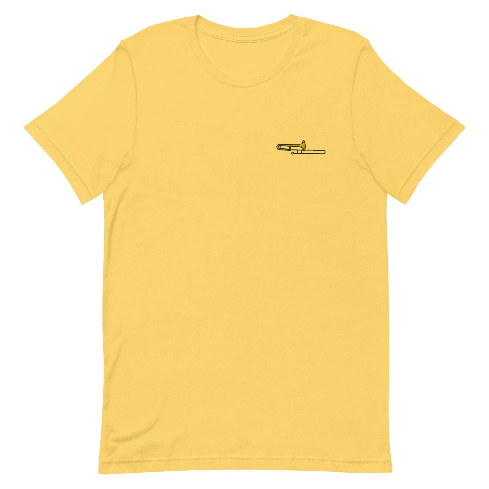 Posaune Unisex T-Shirt, Besticktes T-Shirt Geschenk Für Freund, Freundin, Kurzarm-Shirt - Mehrere Farben von GetStitch