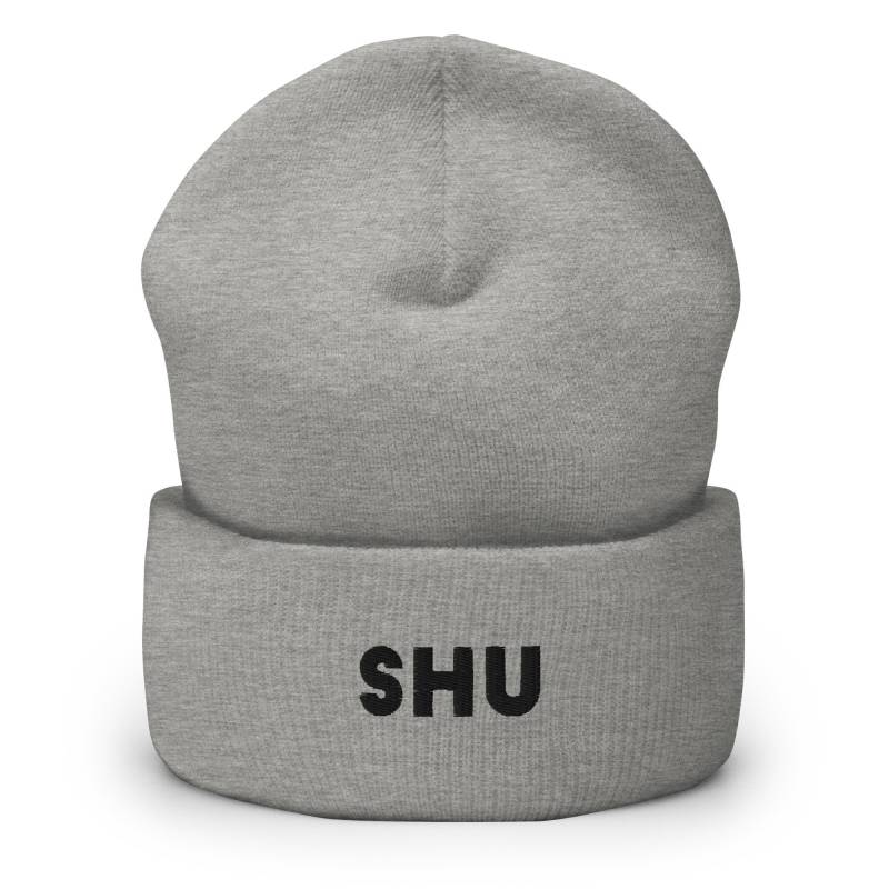 Shu Bestickte Mütze, Handgemachte Cuffed Knit Unisex Slouchy Erwachsene Winter Mütze Kappe Geschenk von GetStitch