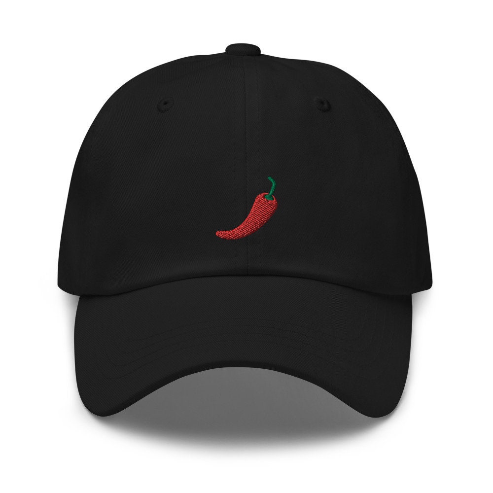 Spicy Red Hot Chili Pepper Bestickt Dad Hut, Bestickter Unisex Cap, Verstellbare Baseballmütze Geschenk Für Ihn von GetStitch