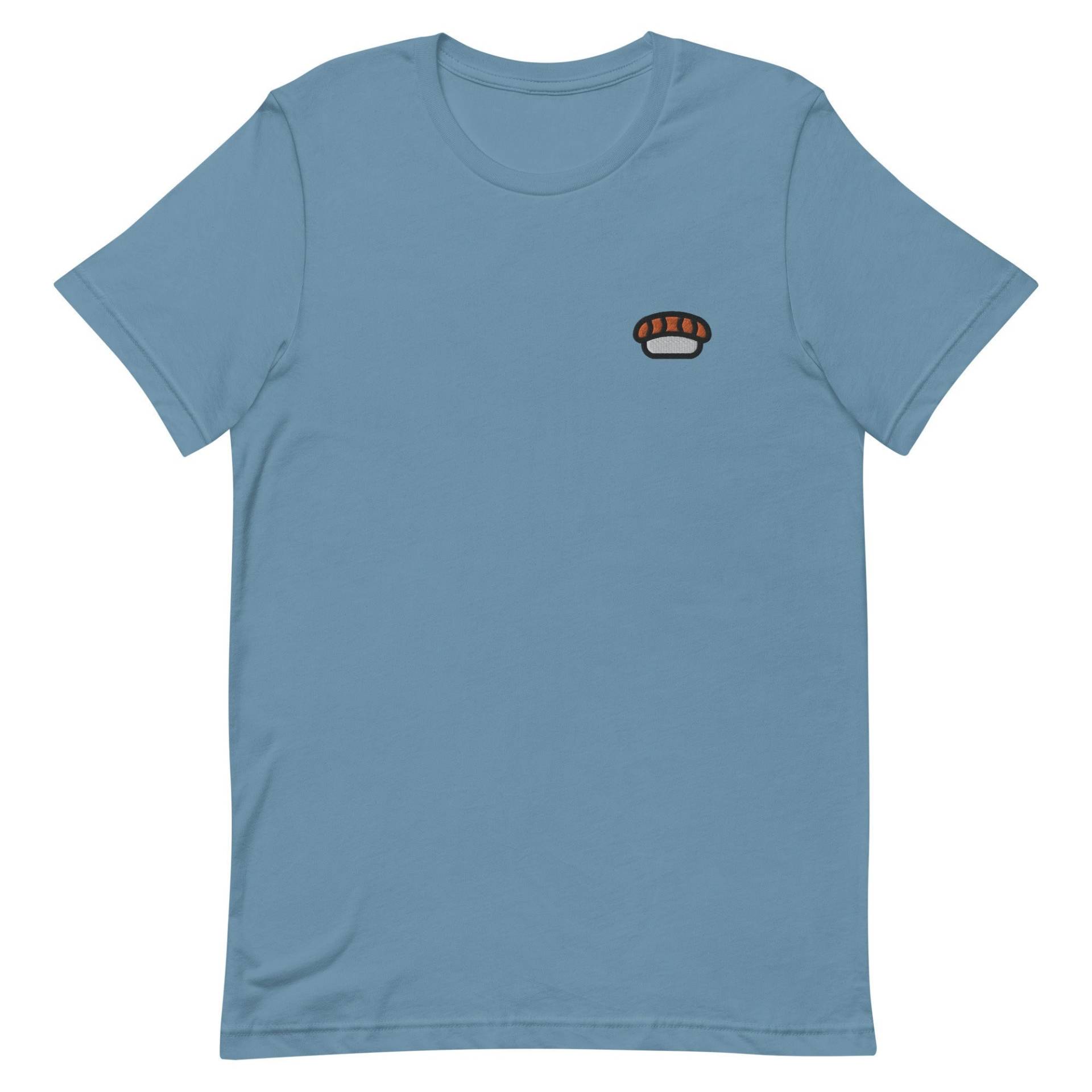 Sushi Unisex T-Shirt, Gesticktes T-Shirt Geschenk Für Freund, Freundin, Kurzarm-Shirt - Mehrere Farben von GetStitch
