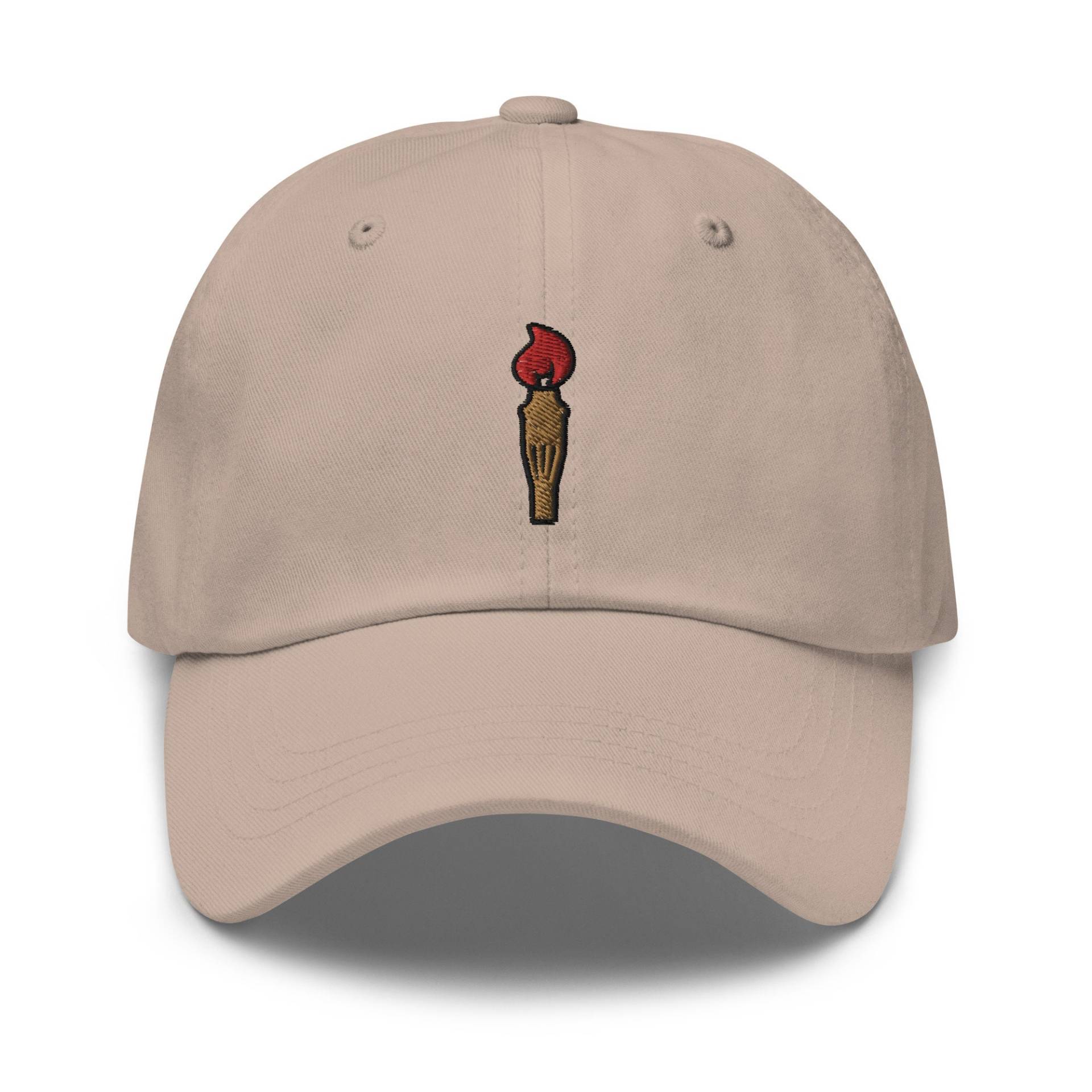 Tiki Fackel Dad Hut, Bestickter Unisex Handgefertigte Cap, Verstellbare Baseballmütze Geschenk - Mehrere Farben von GetStitch