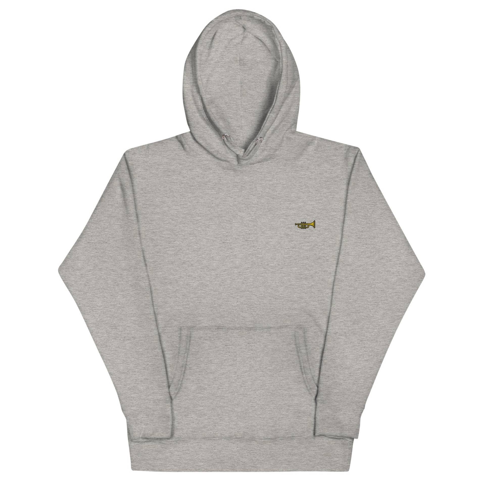 Trompete Unisex Hoodie, Handgemachter Bestickter Premium-Kapuzenpullover, Hoodie-stickerei - Mehrere Farben von GetStitch