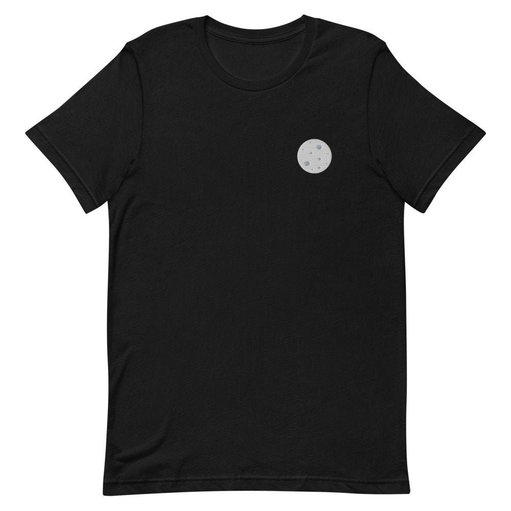 Vollmond Besticktes Unisex T-Shirt Geschenk Für Freund, Freundin, Kurzarm-Shirt - Mehrere Farben von GetStitch