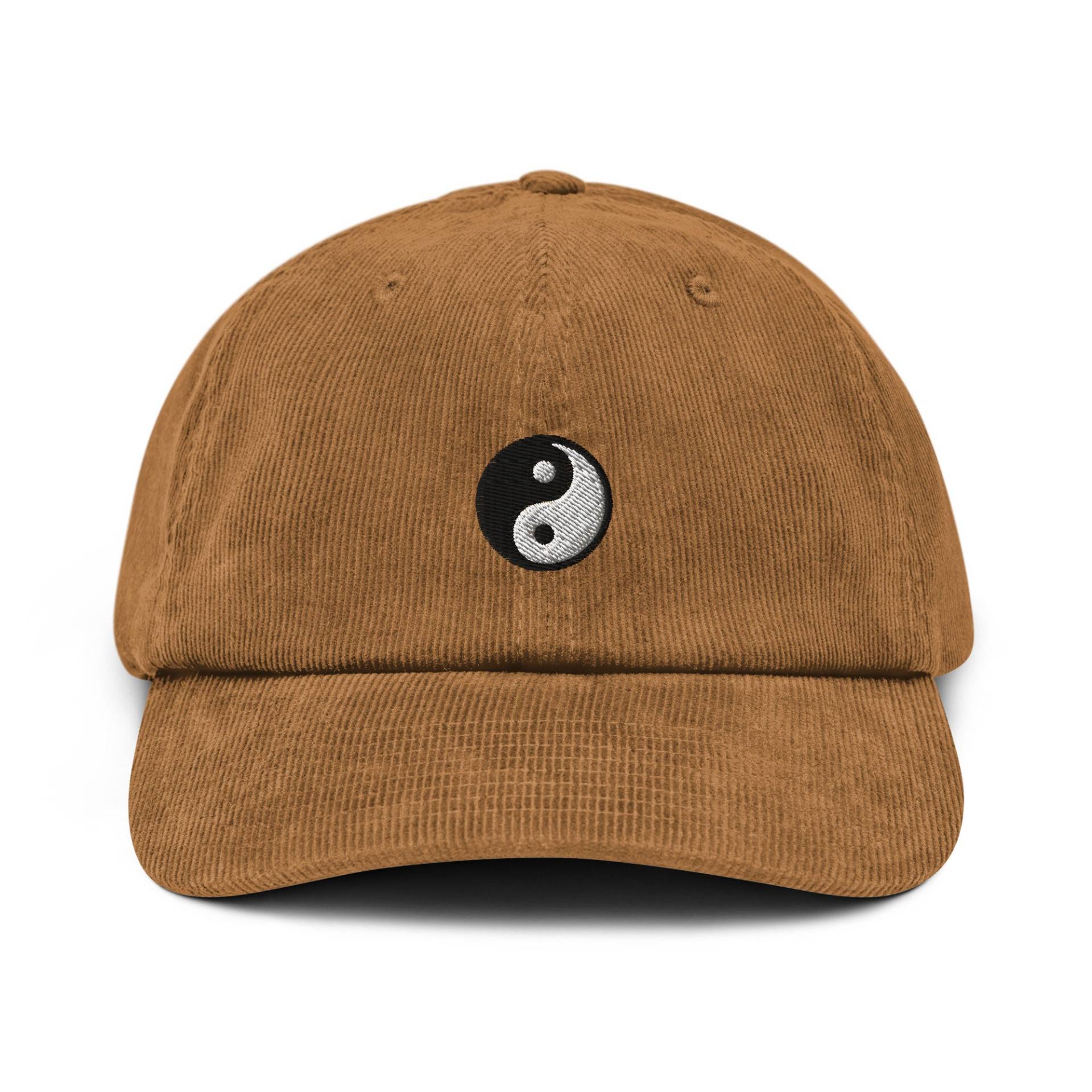 Yin Yang Cord Hut, Handgemachte Bestickte Dad Cap - Mehrere Farben von GetStitch